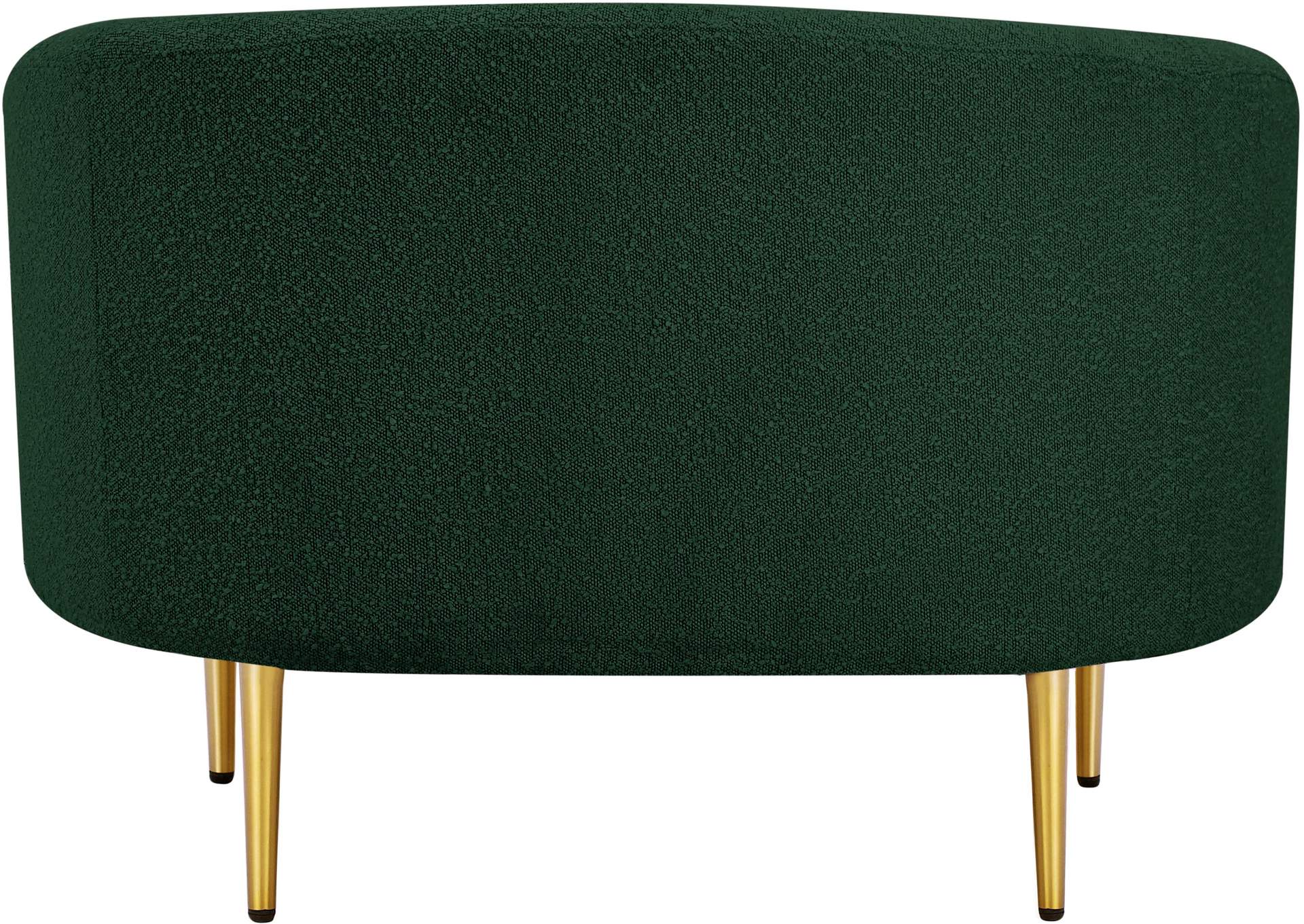 Ritz Green Boucle Fabric Chair,Meridian Furniture