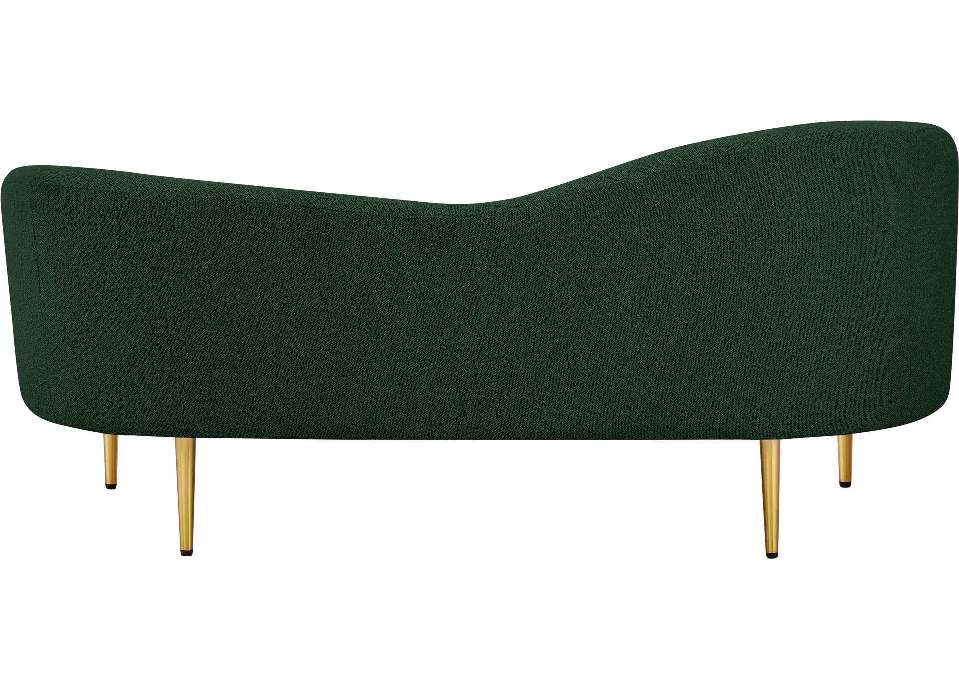 Ritz Green Boucle Fabric Loveseat,Meridian Furniture