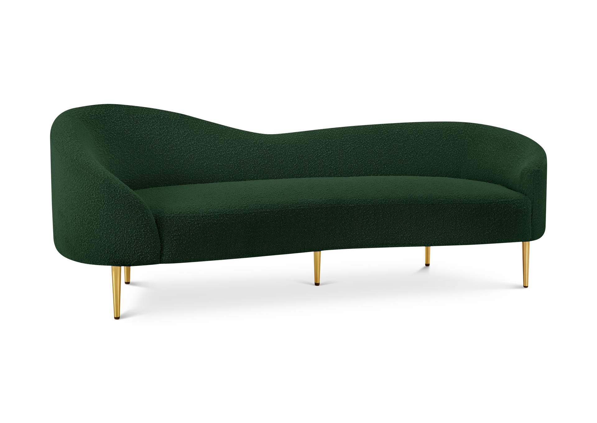 Ritz Green Boucle Fabric Sofa,Meridian Furniture