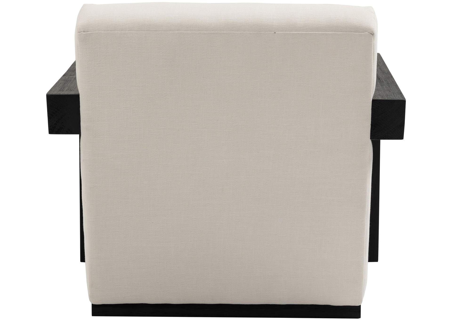 Ward Cream Linen Textured Fabric Accent Chair,Meridian Furniture