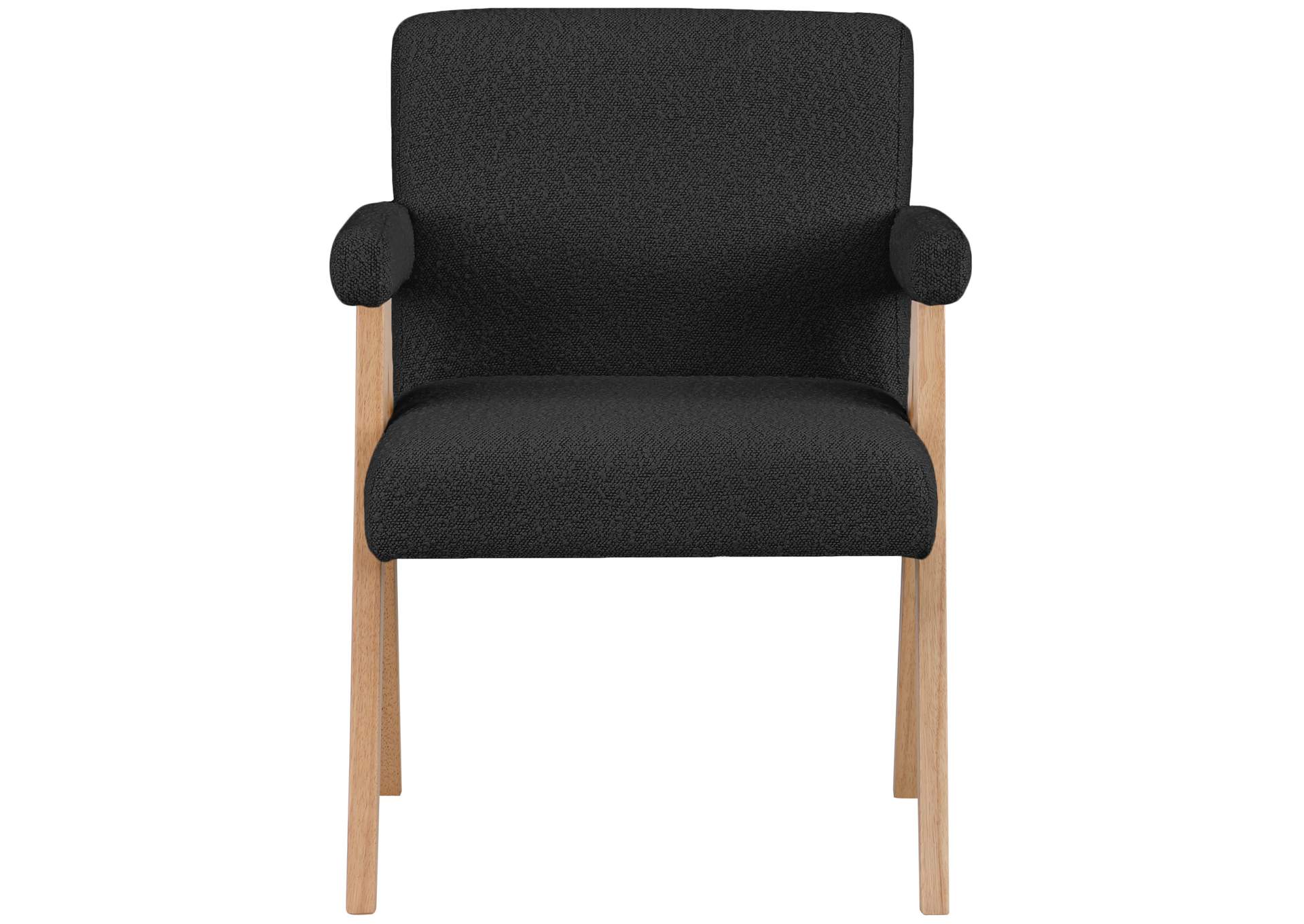 Woodloch Black Boucle Fabric Accent Chair,Meridian Furniture