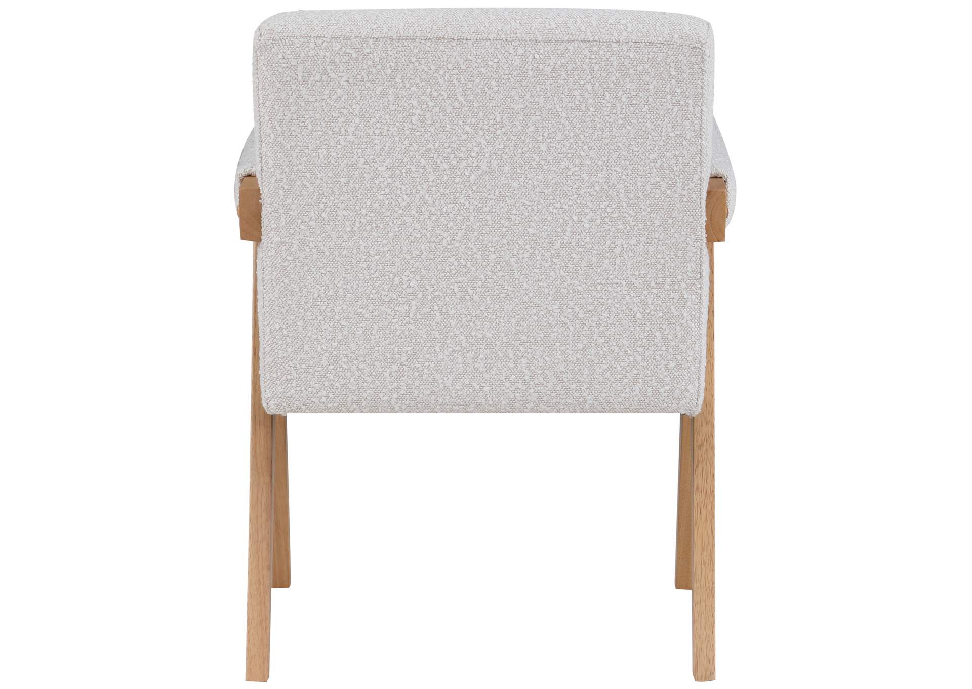Woodloch Cream Boucle Fabric Accent Chair,Meridian Furniture