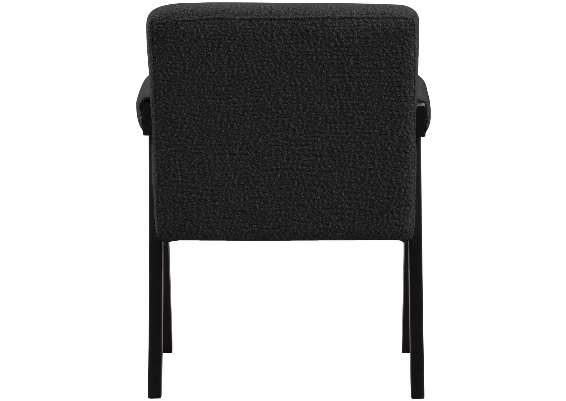 Woodloch Black Boucle Fabric Accent Chair,Meridian Furniture