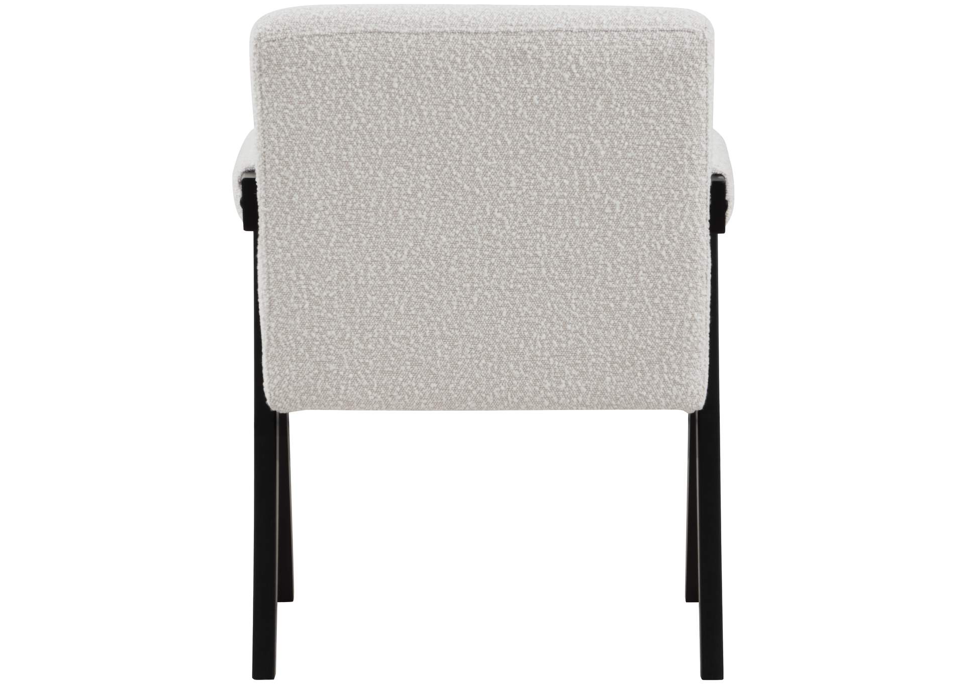 Woodloch Cream Boucle Fabric Accent Chair,Meridian Furniture