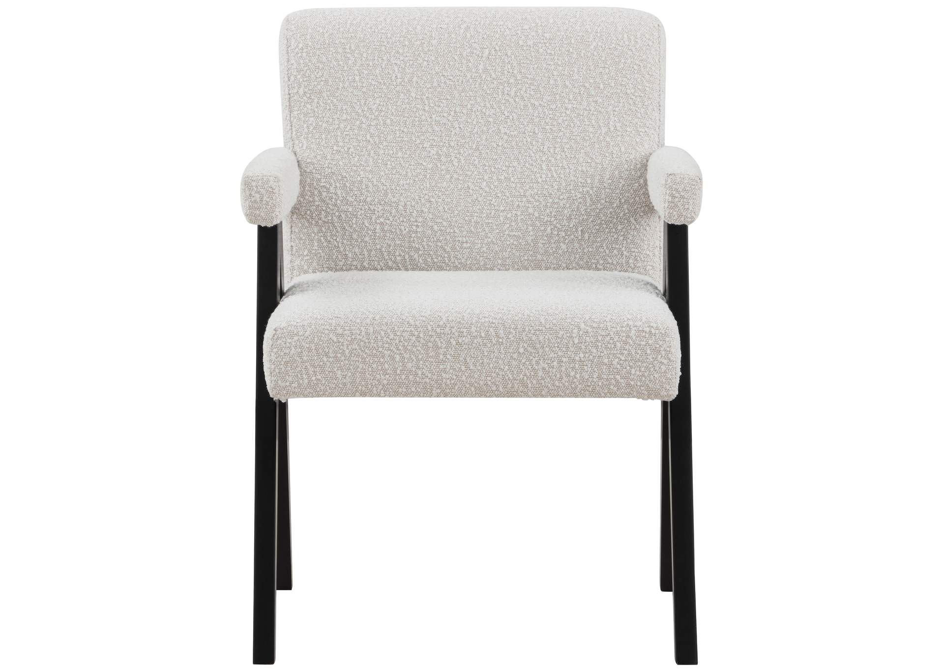 Woodloch Cream Boucle Fabric Accent Chair,Meridian Furniture