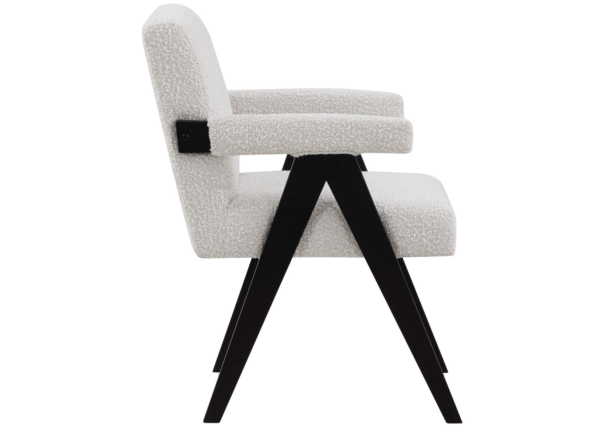 Woodloch Cream Boucle Fabric Accent Chair,Meridian Furniture