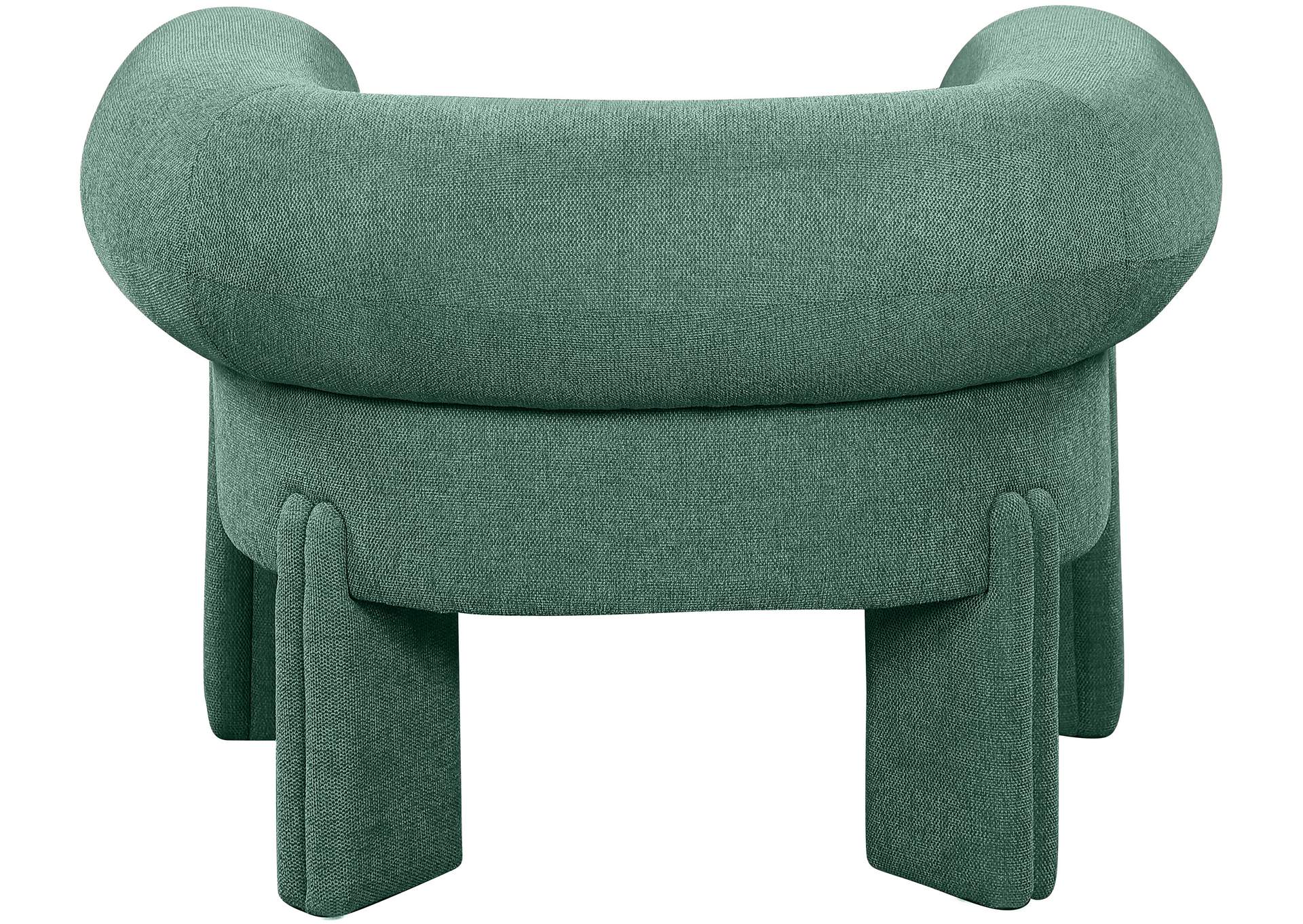 Stefano Green Polyester Fabric Accent Chair,Meridian Furniture