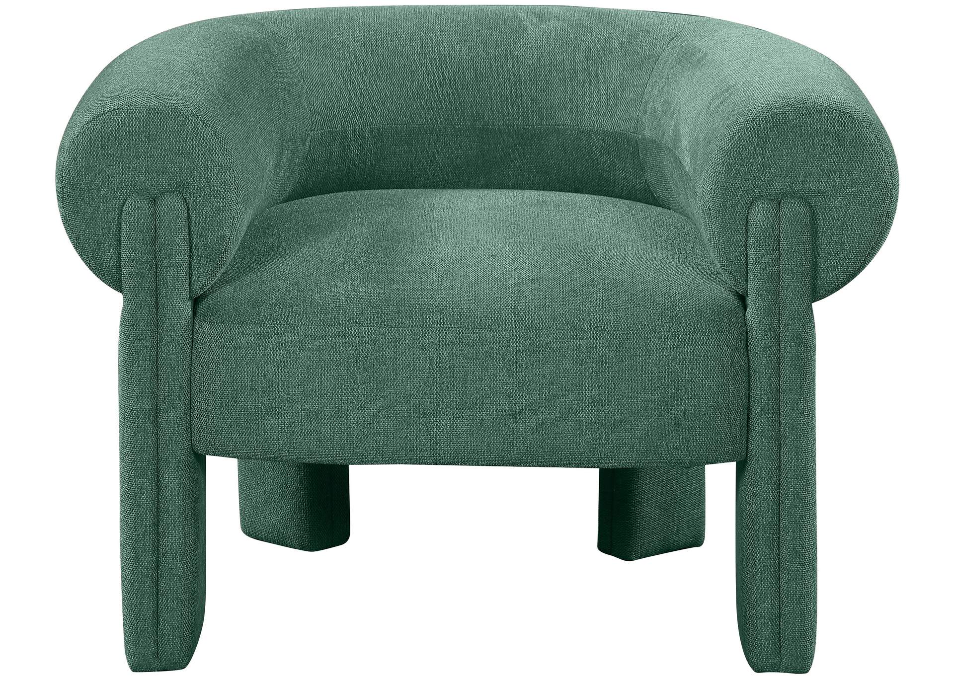 Stefano Green Polyester Fabric Accent Chair,Meridian Furniture