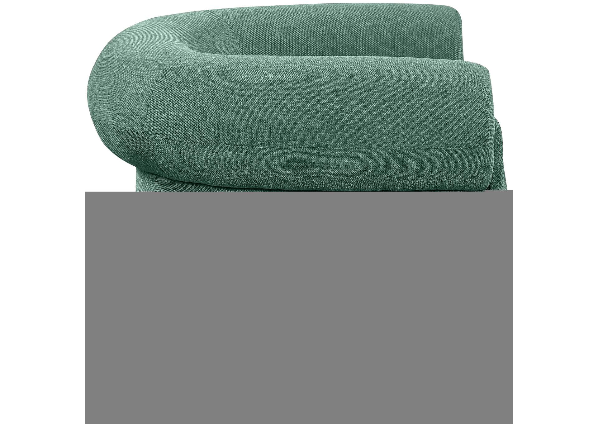 Stefano Green Polyester Fabric Accent Chair,Meridian Furniture