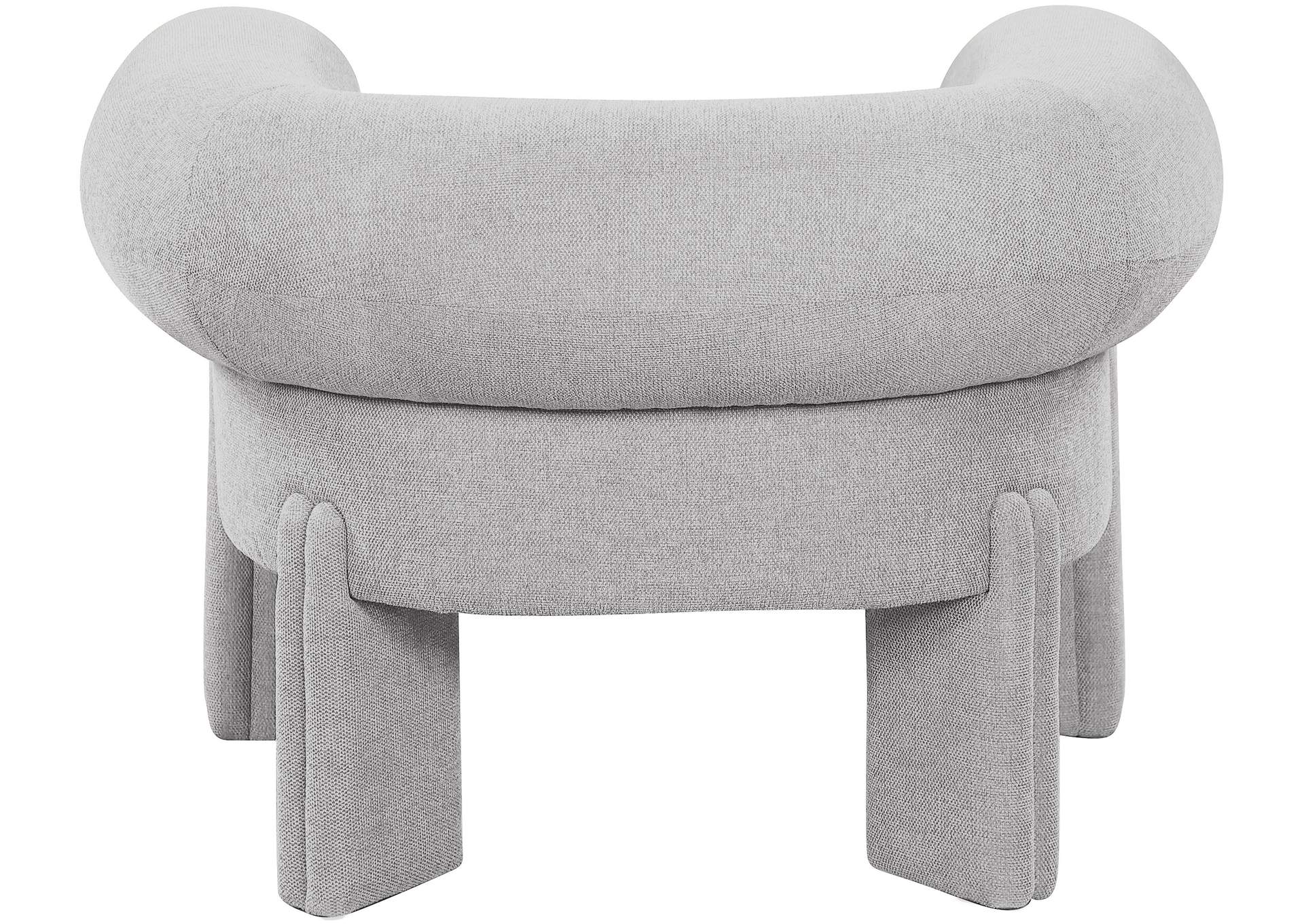 Stefano Grey Polyester Fabric Accent Chair,Meridian Furniture