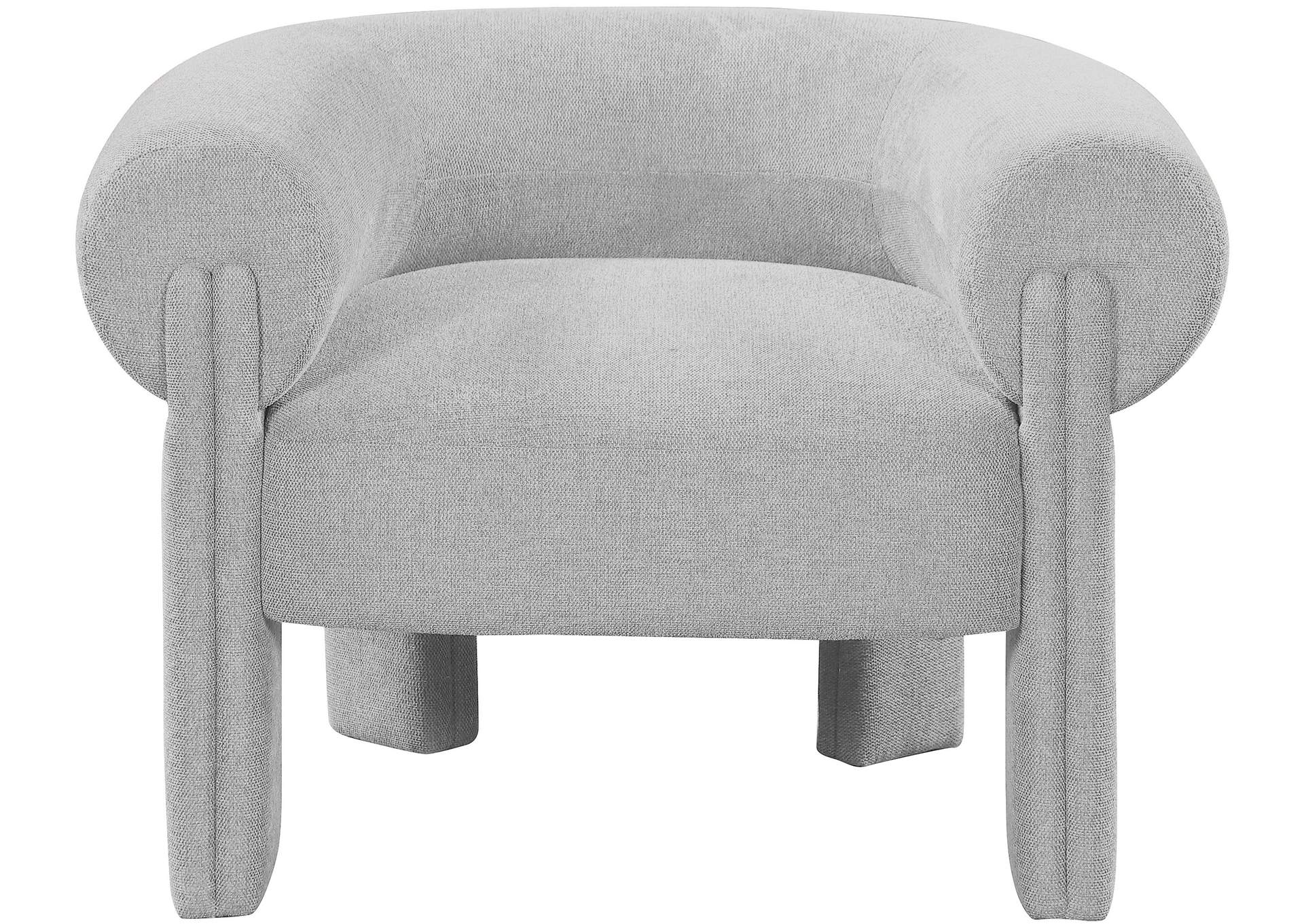 Stefano Grey Polyester Fabric Accent Chair,Meridian Furniture