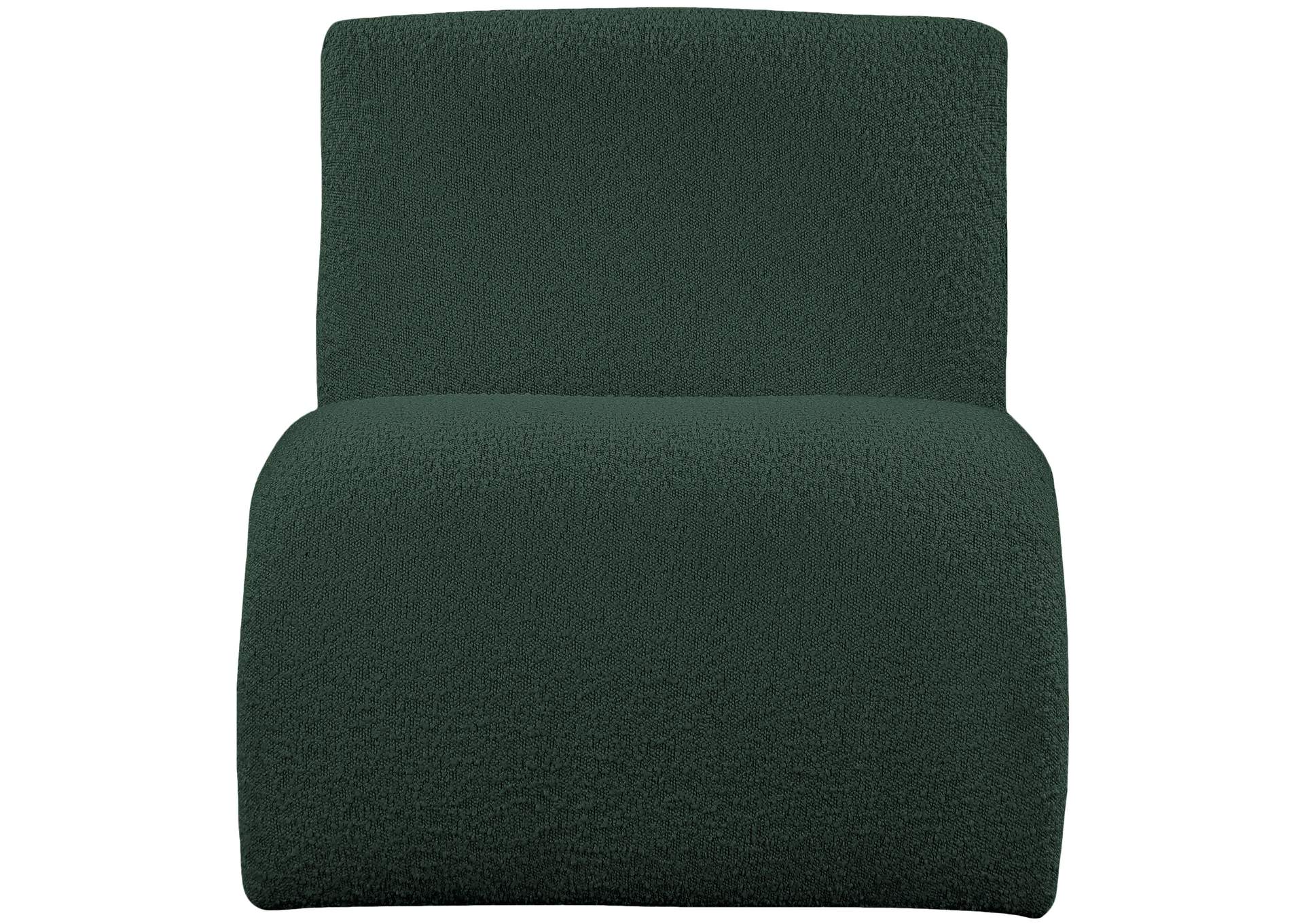 Mulberry Green Boucle Fabric Accent Chair,Meridian Furniture