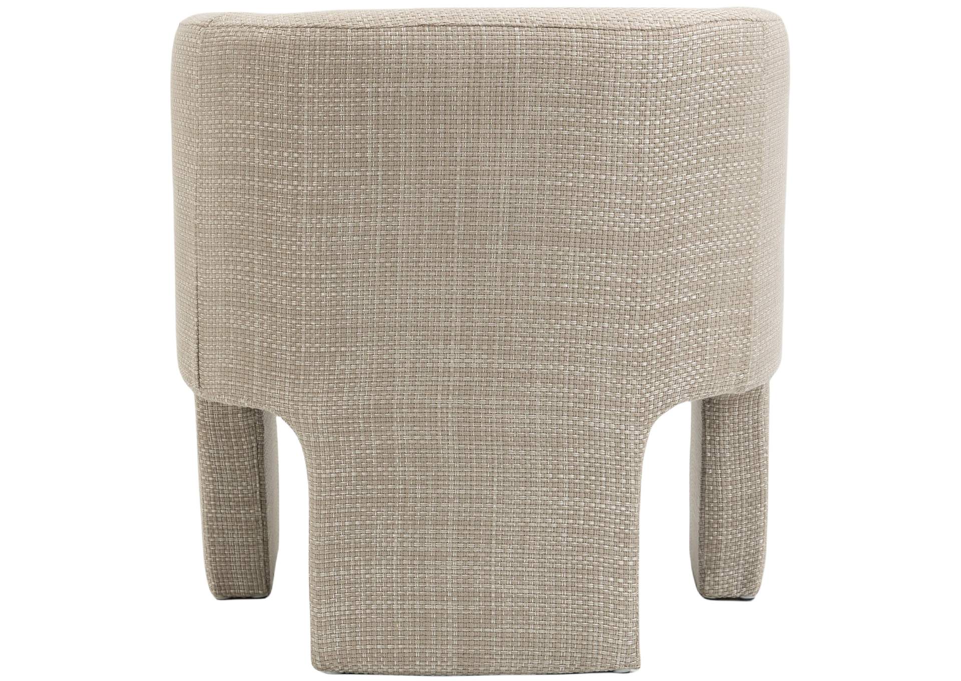 Sawyer Beige Weaved Polyester Fabric Accent Chair,Meridian Furniture
