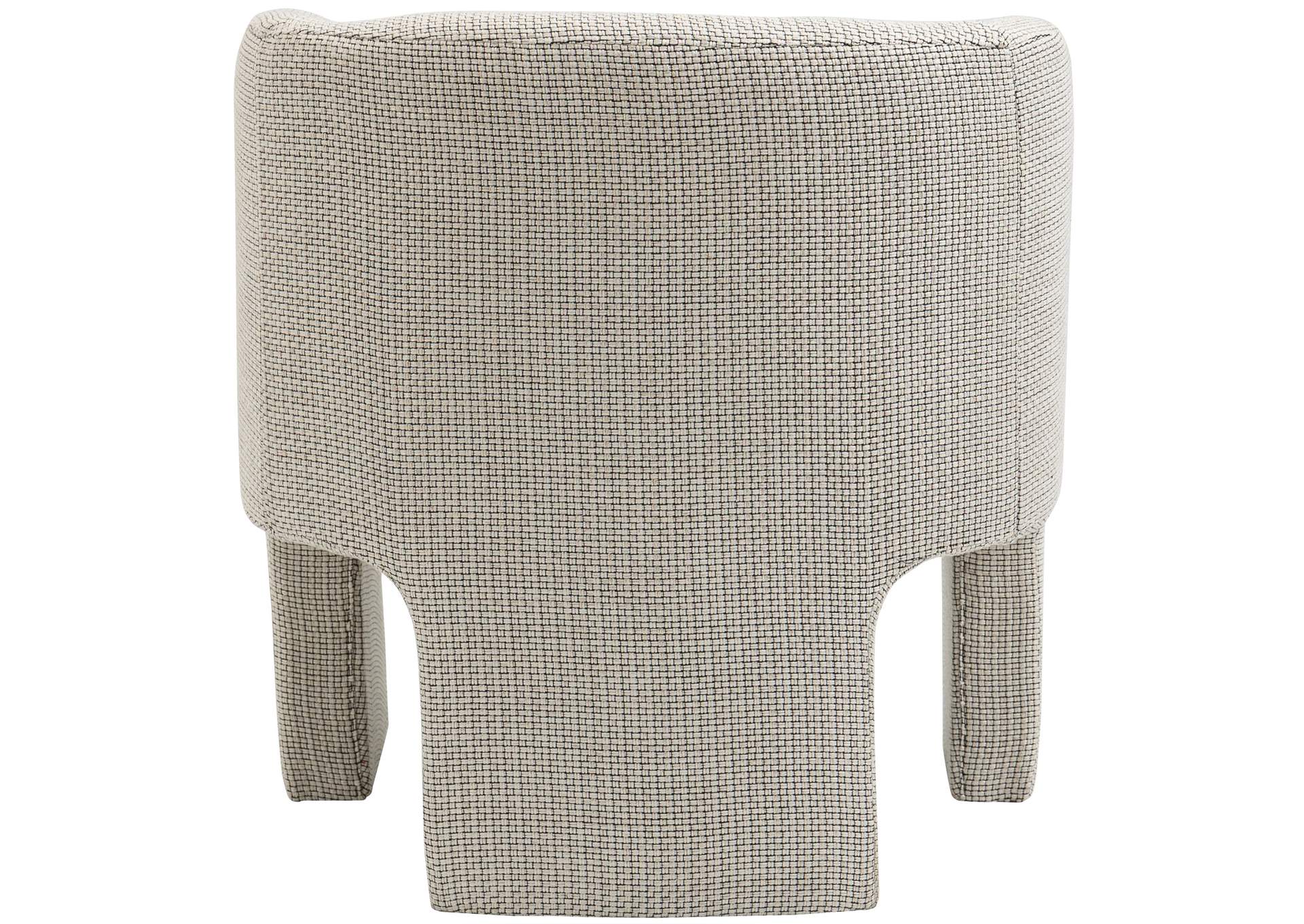 Sawyer Cream Weaved Polyester Fabric Accent Chair,Meridian Furniture