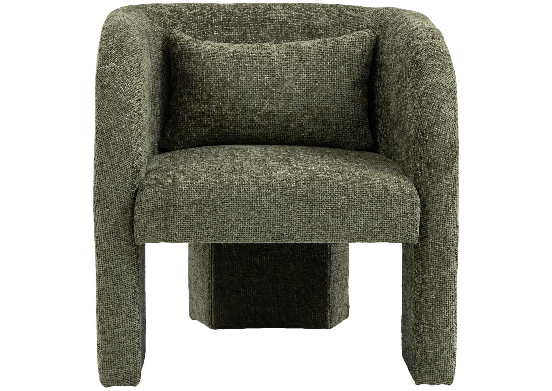 Sawyer Green Chenille Fabric Accent Chair,Meridian Furniture