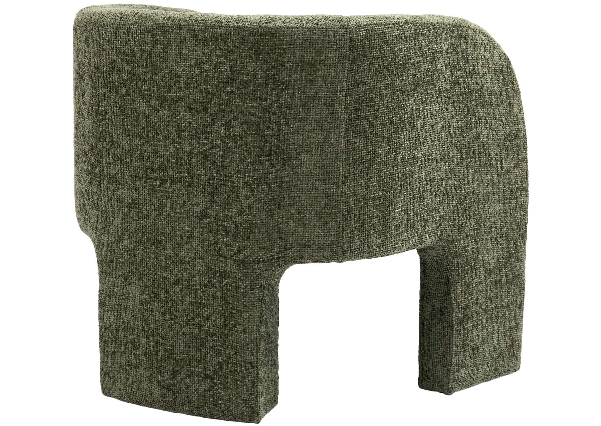 Sawyer Green Chenille Fabric Accent Chair,Meridian Furniture