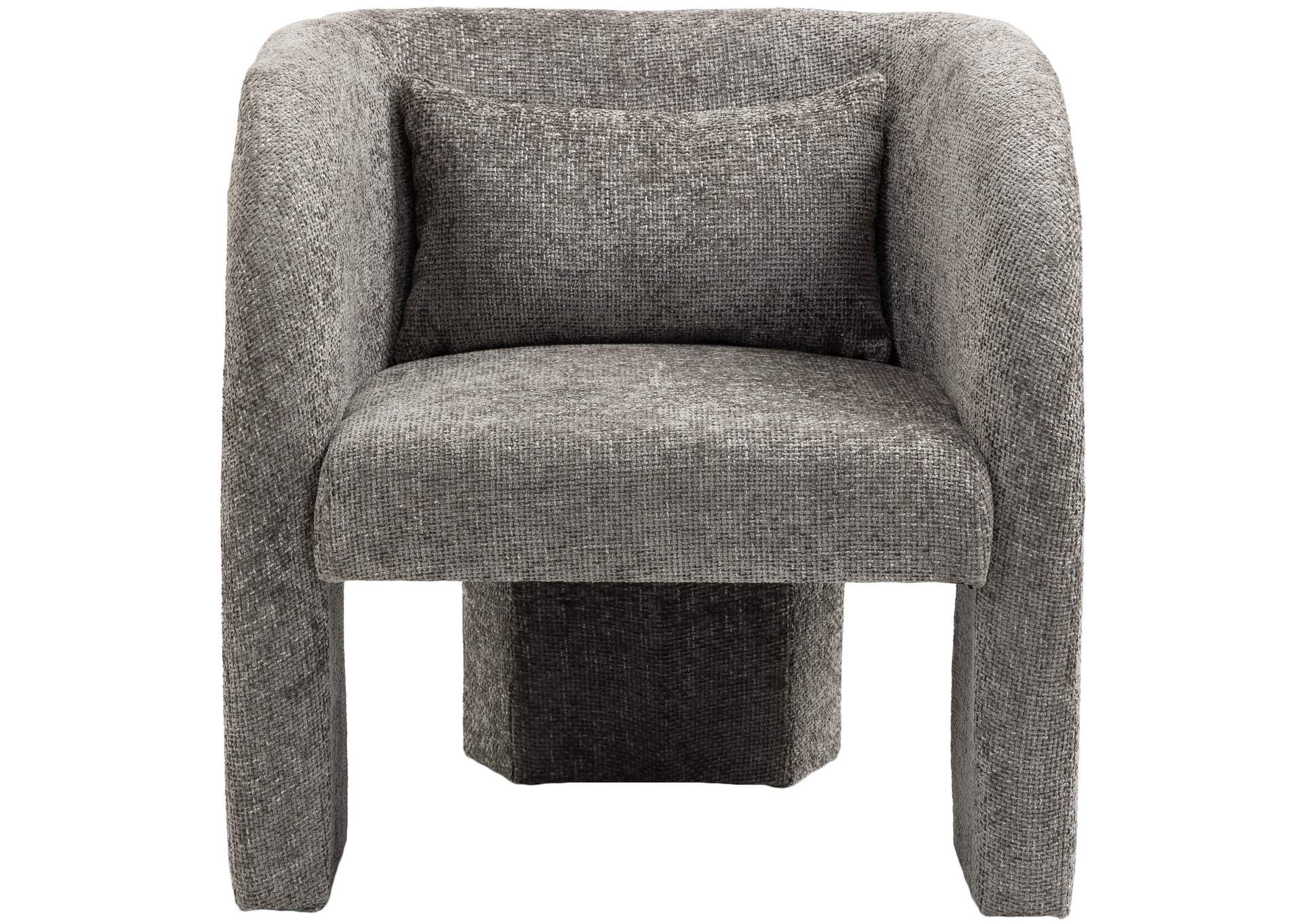 Sawyer Grey Chenille Fabric Accent Chair,Meridian Furniture