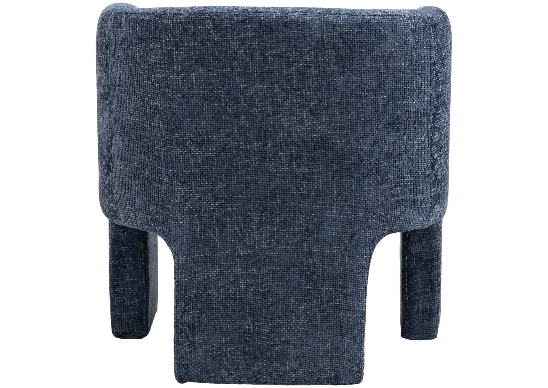 Sawyer Navy Chenille Fabric Accent Chair,Meridian Furniture