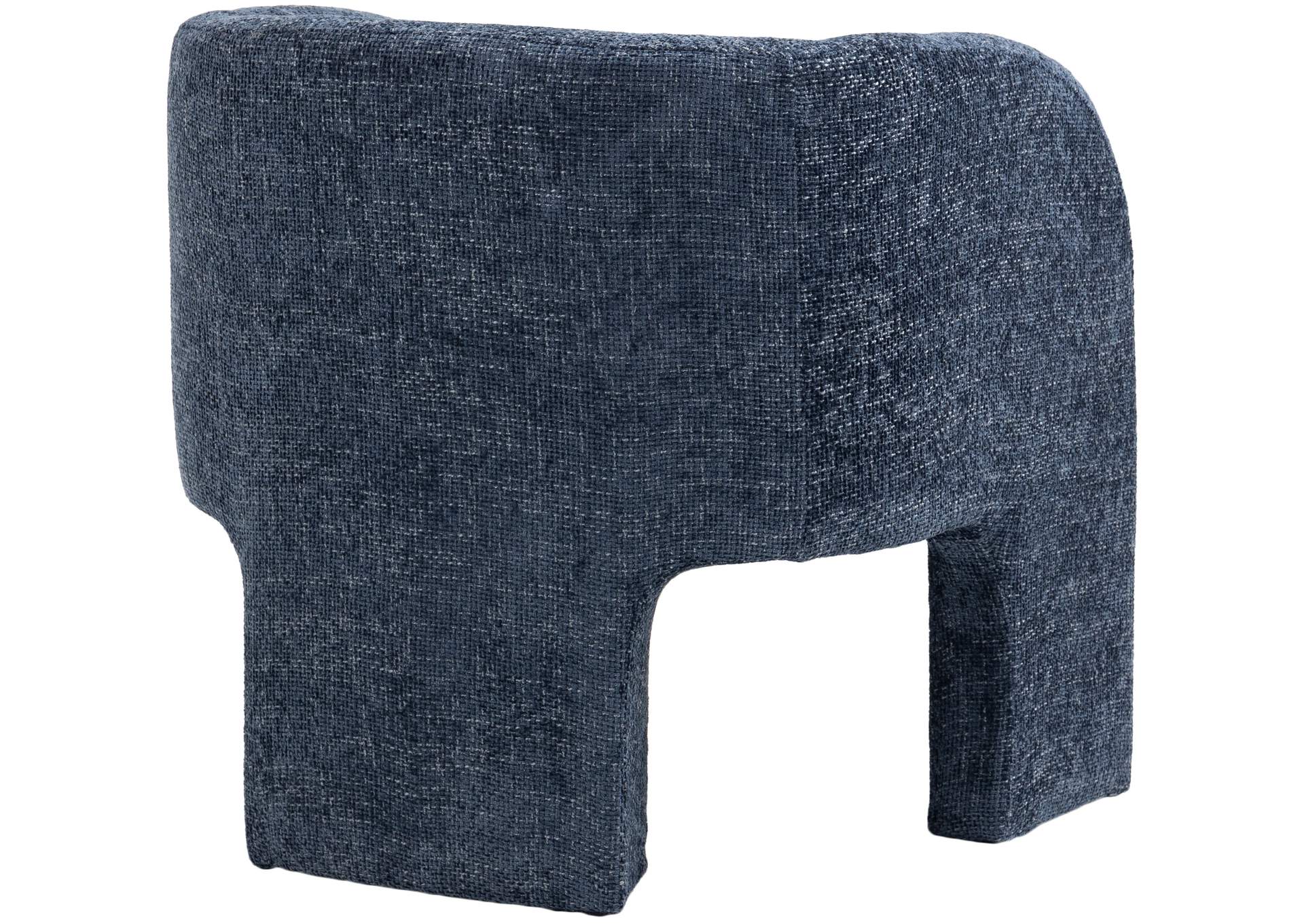 Sawyer Navy Chenille Fabric Accent Chair,Meridian Furniture
