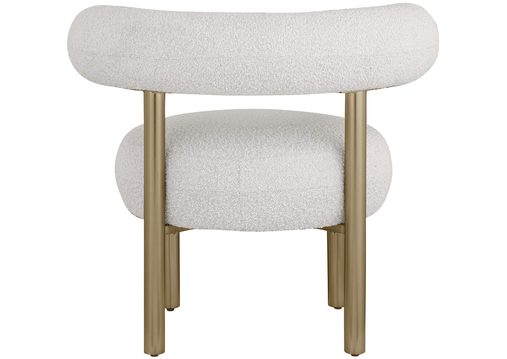 Bordeaux Cream Boucle Fabric Accent Chair,Meridian Furniture