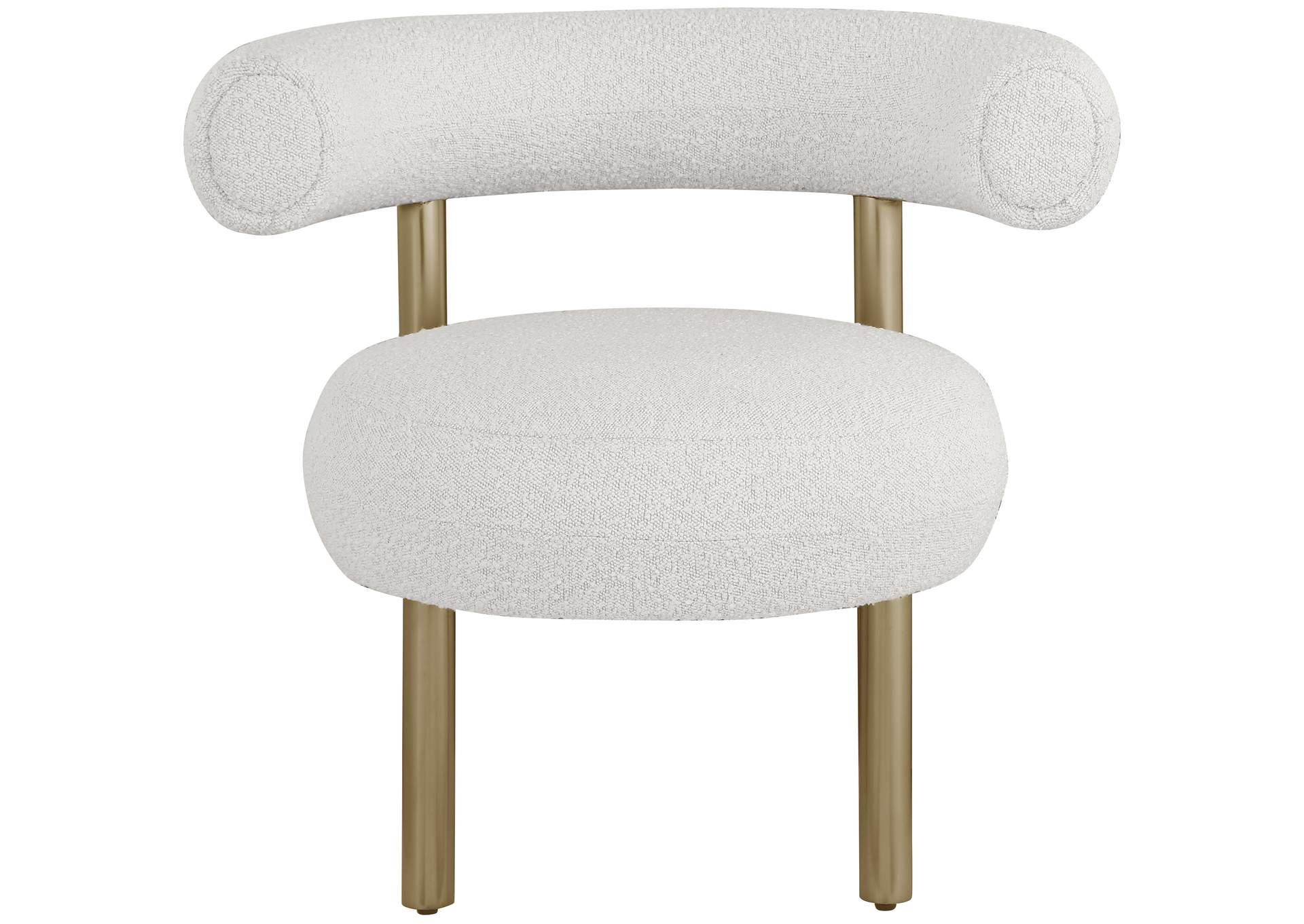 Bordeaux Cream Boucle Fabric Accent Chair,Meridian Furniture