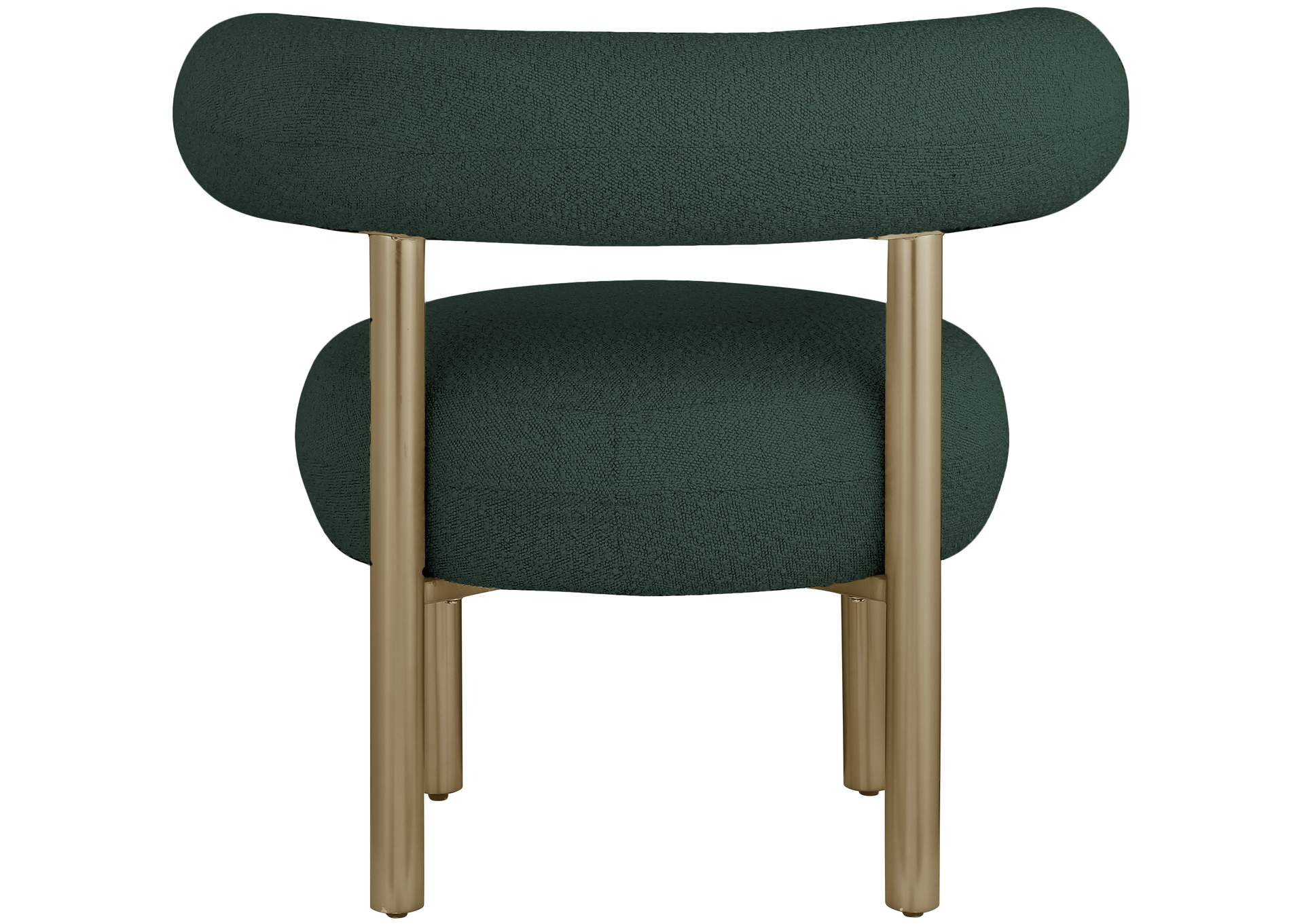 Bordeaux Green Boucle Fabric Accent Chair,Meridian Furniture