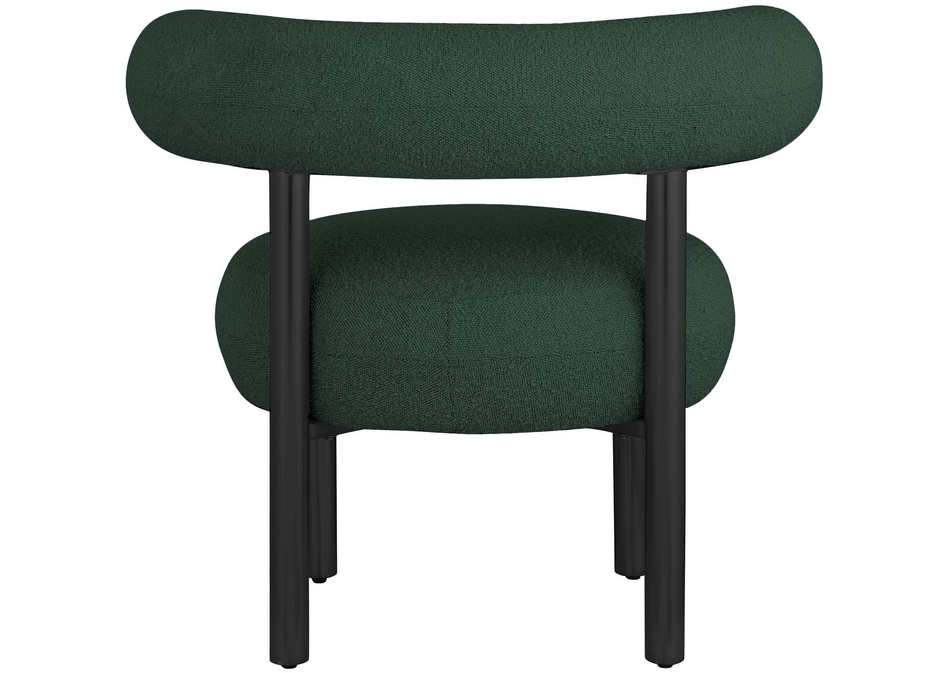 Bordeaux Green Boucle Fabric Accent Chair,Meridian Furniture