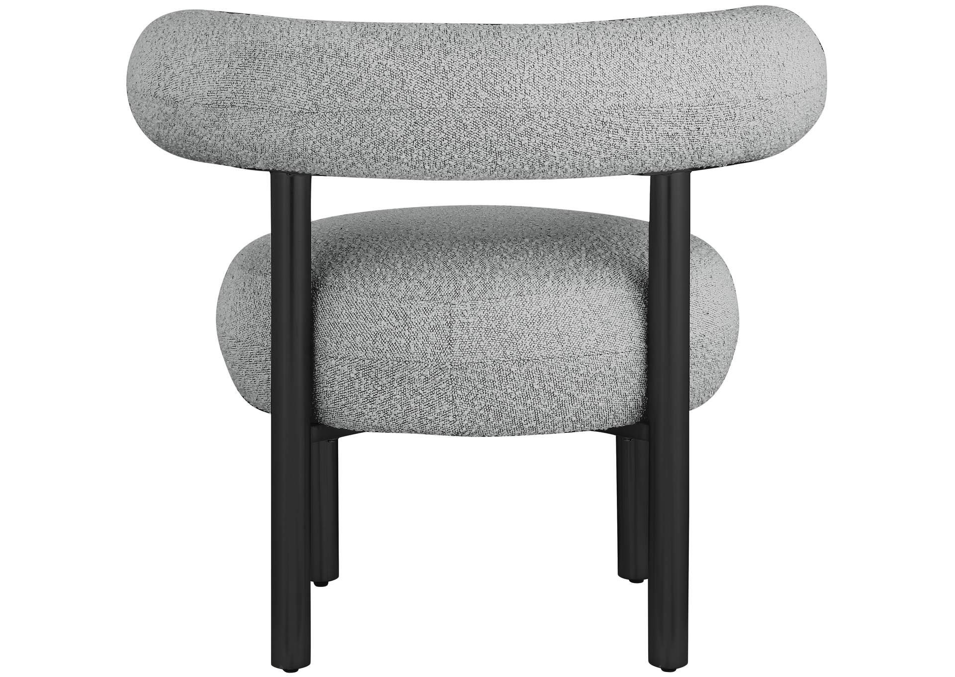 Bordeaux Grey Boucle Fabric Accent Chair,Meridian Furniture