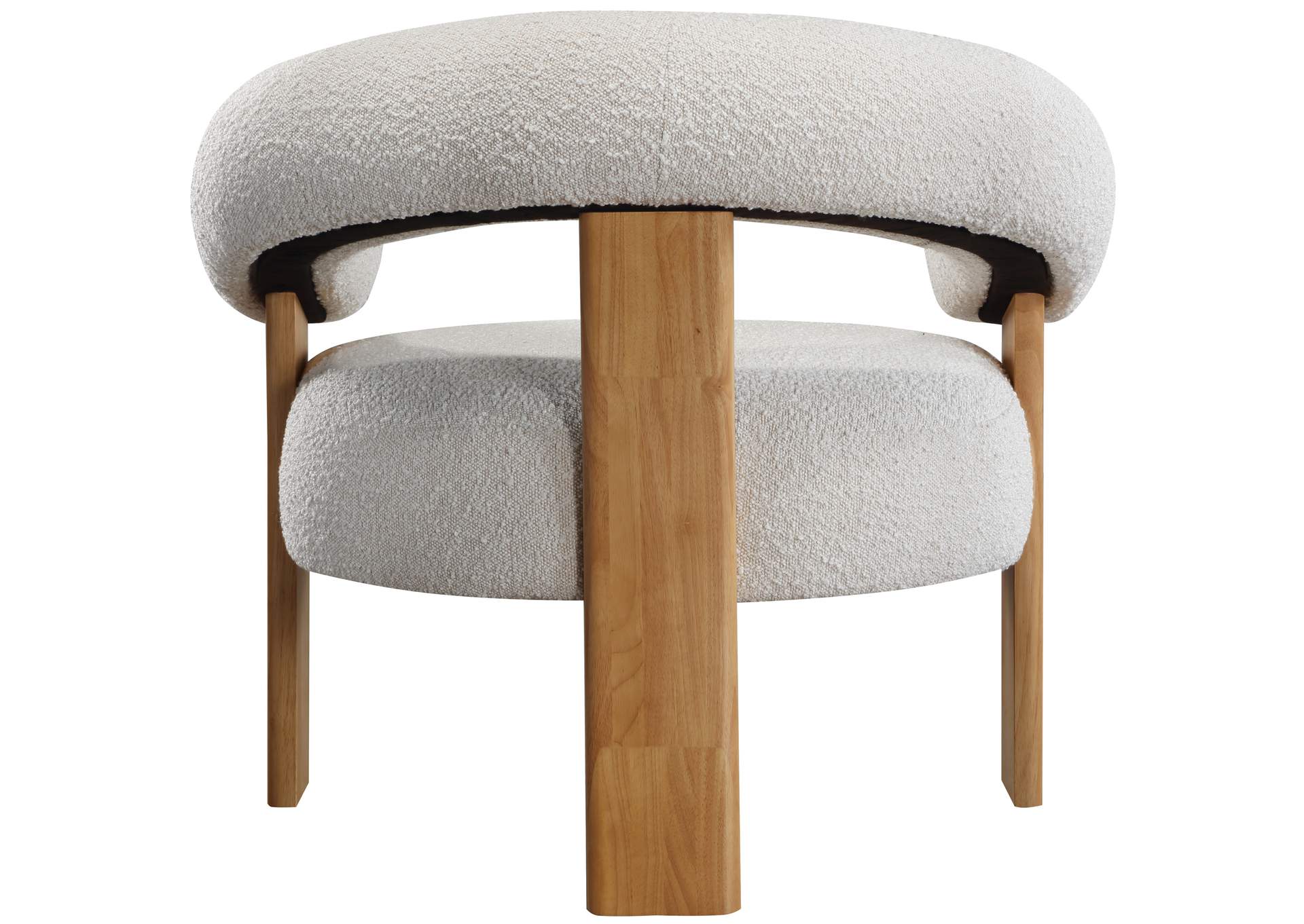 Winston Cream Boucle Fabric Accent Chair,Meridian Furniture