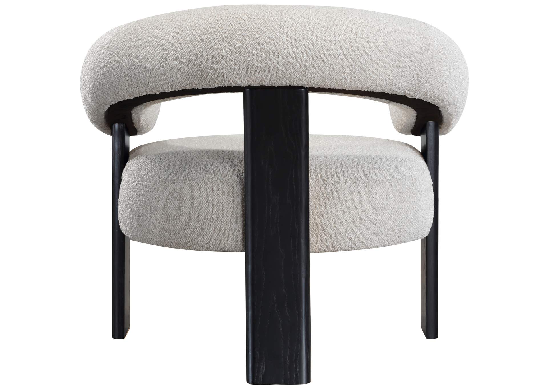 Winston Cream Boucle Fabric Accent Chair,Meridian Furniture