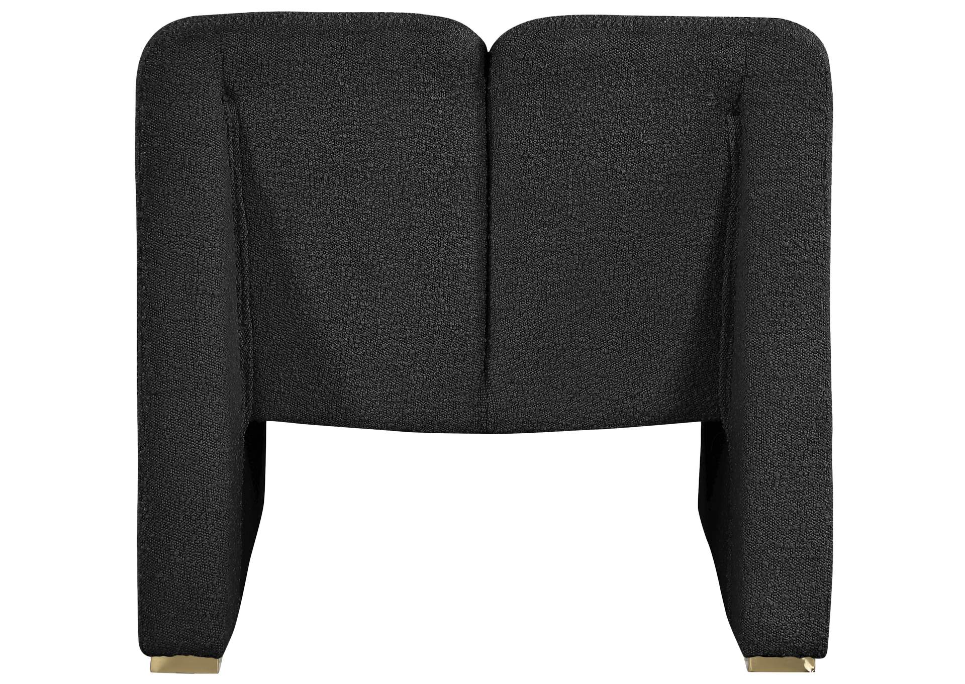 Alta Black Boucle Fabric Accent Chair,Meridian Furniture