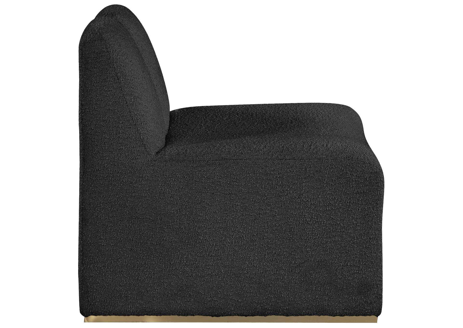 Alta Black Boucle Fabric Accent Chair,Meridian Furniture