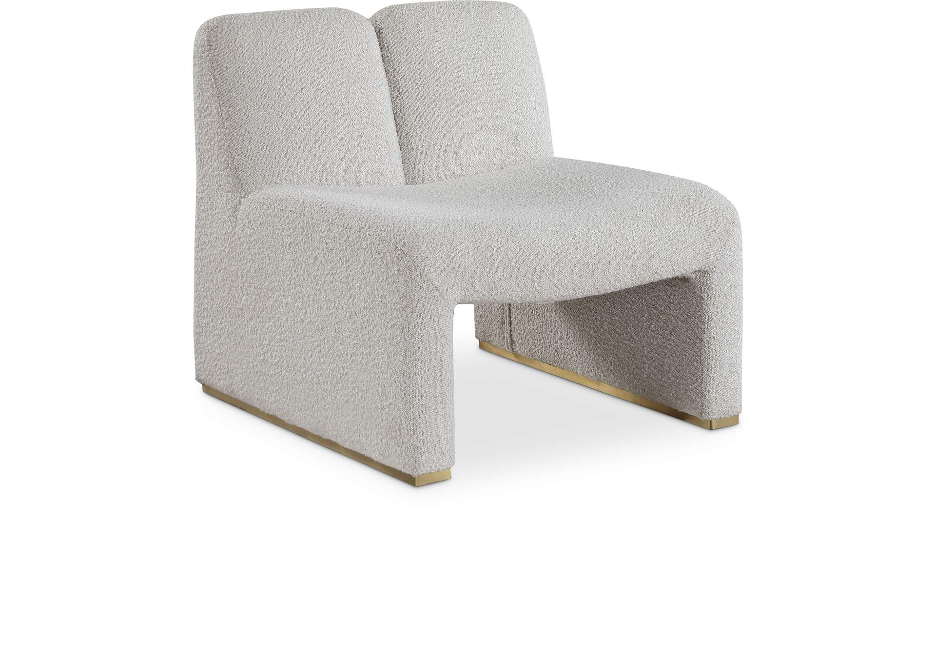 Alta Cream Boucle Fabric Accent Chair,Meridian Furniture