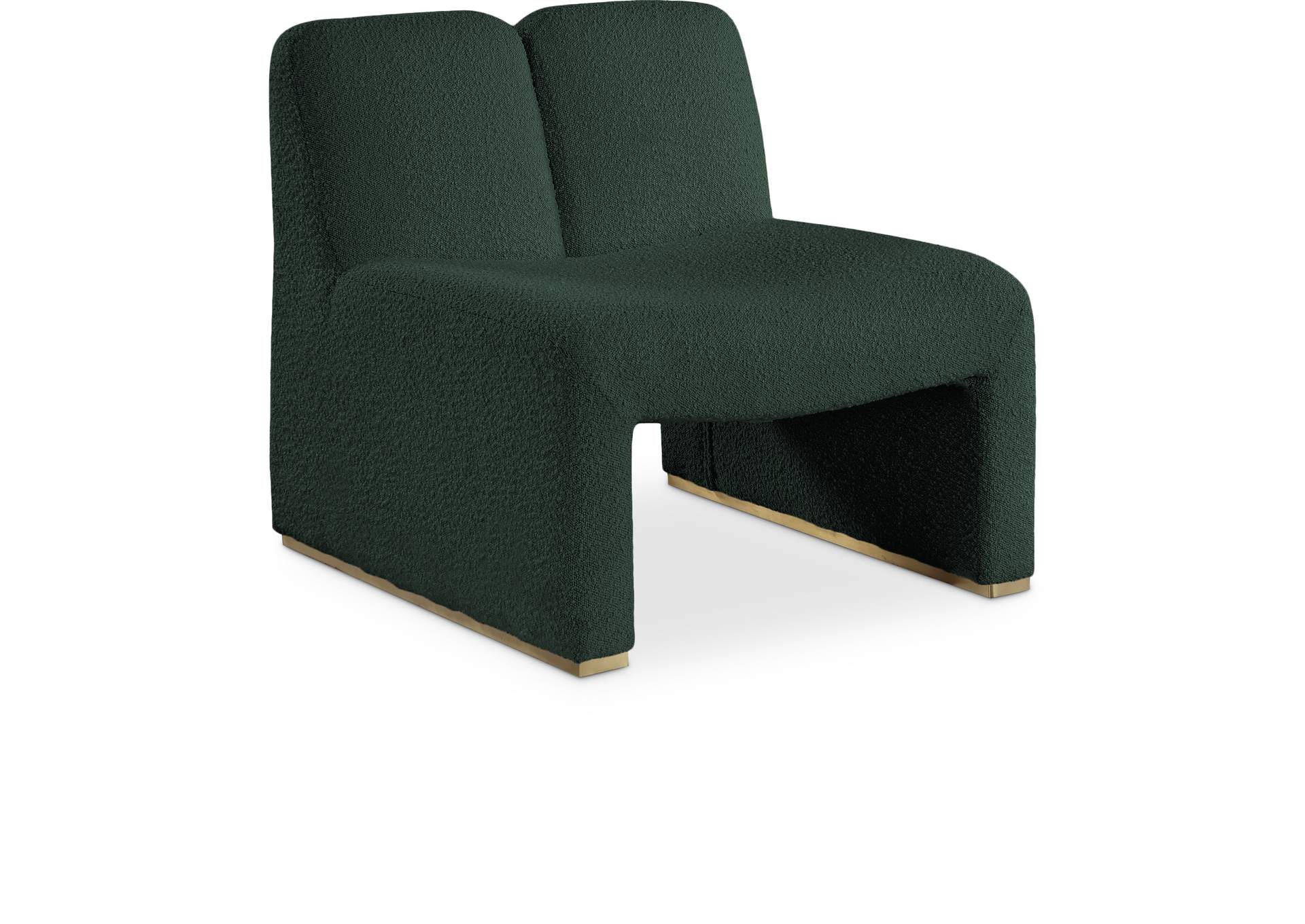 Alta Green Boucle Fabric Accent Chair,Meridian Furniture