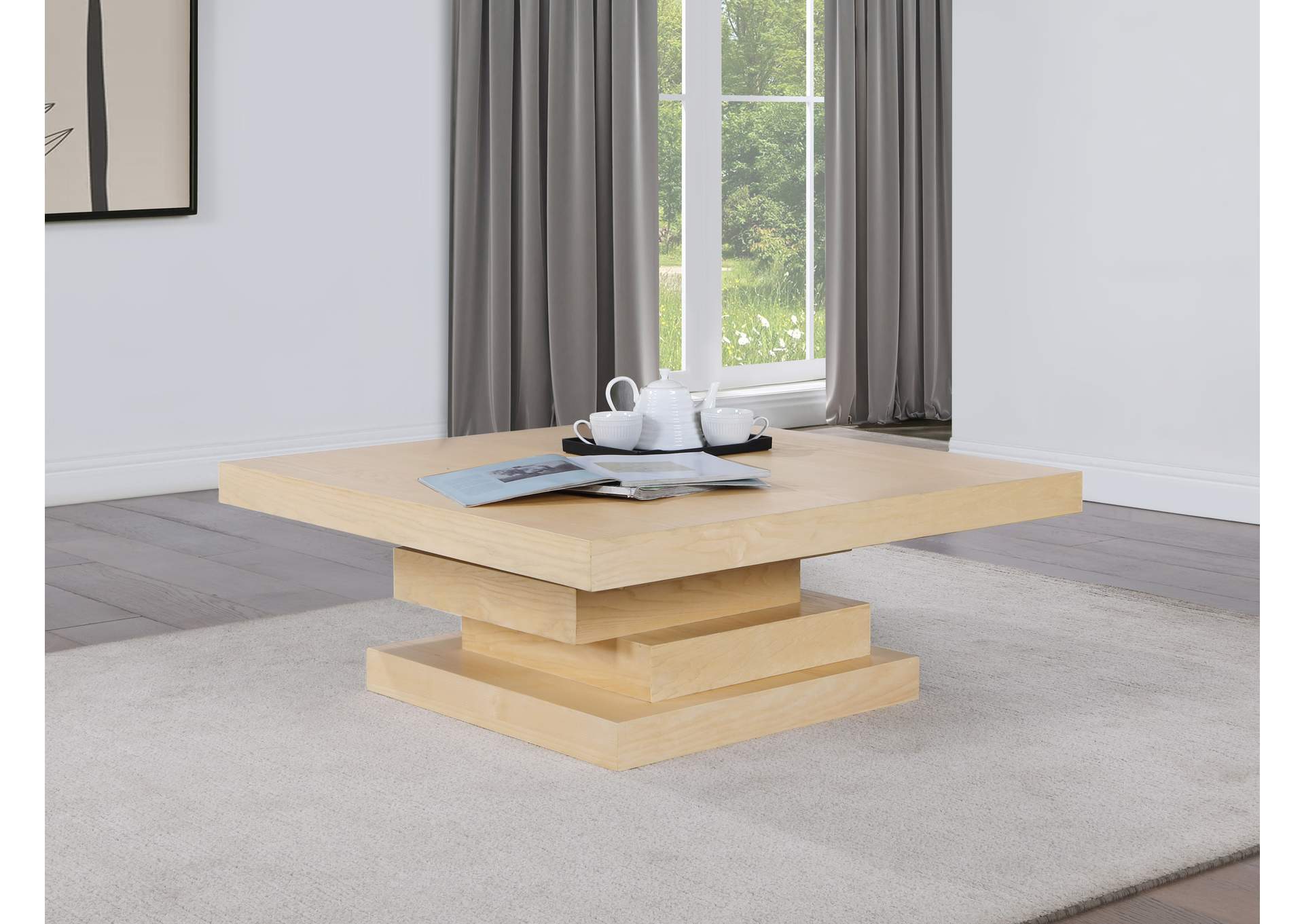 Westmount Natural Coffee Table,Meridian Furniture