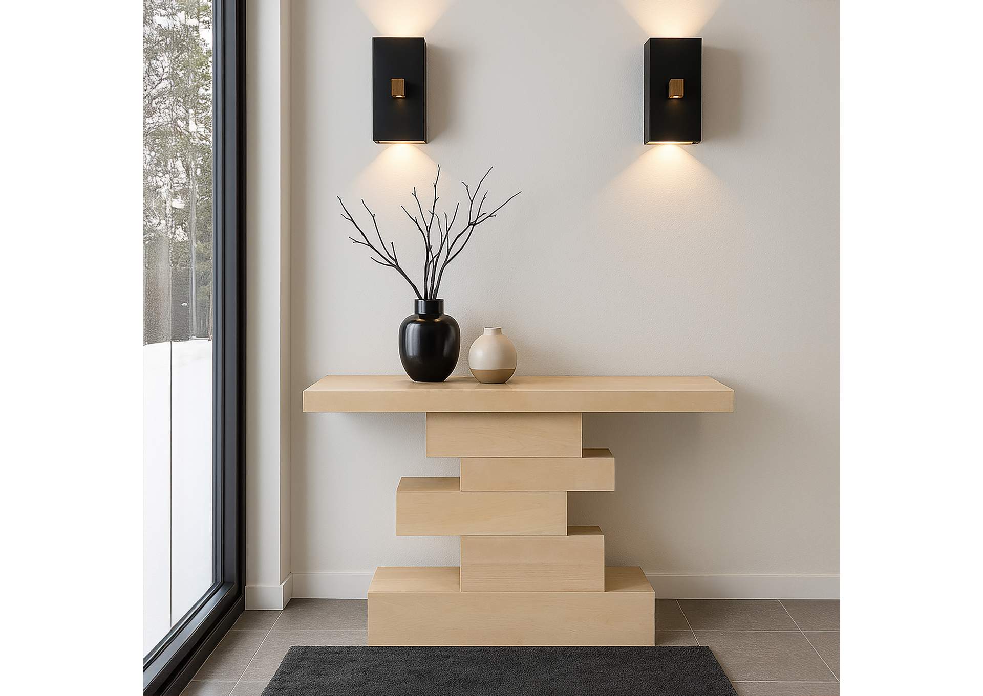 Westmount Natural Console Table,Meridian Furniture