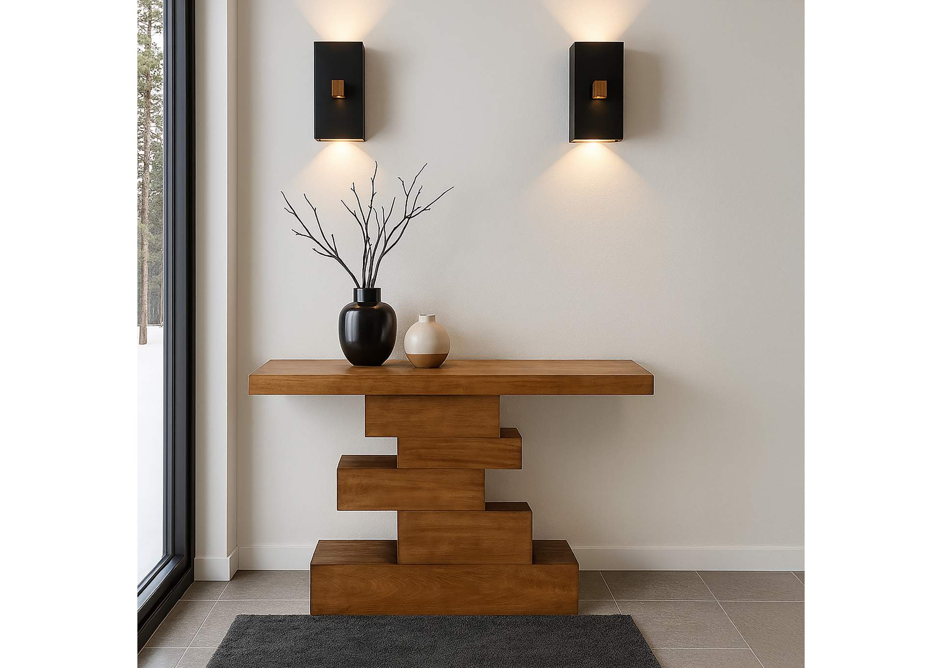 Westmount Walnut Console Table,Meridian Furniture