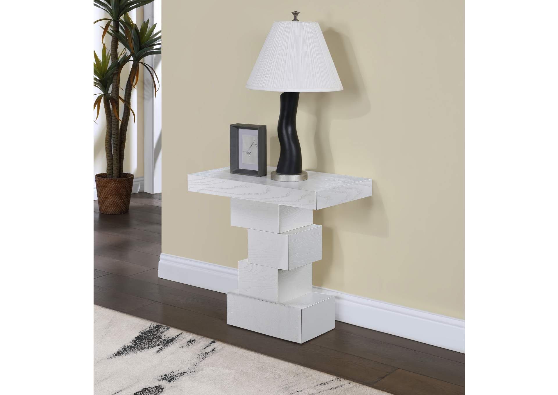 Westmount Off - White End Table,Meridian Furniture