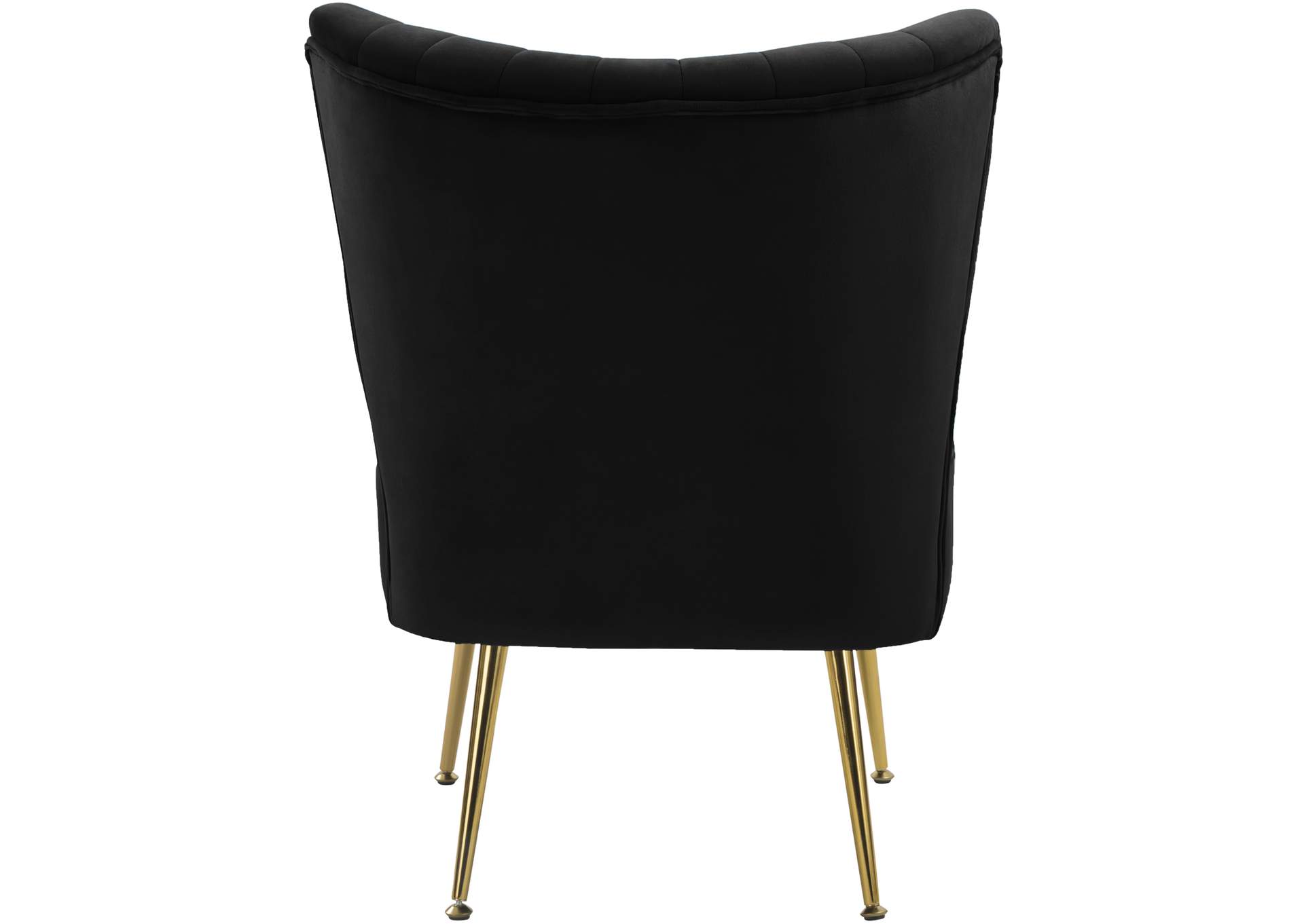 Twin Black Velvet Accent Chair,Meridian Furniture