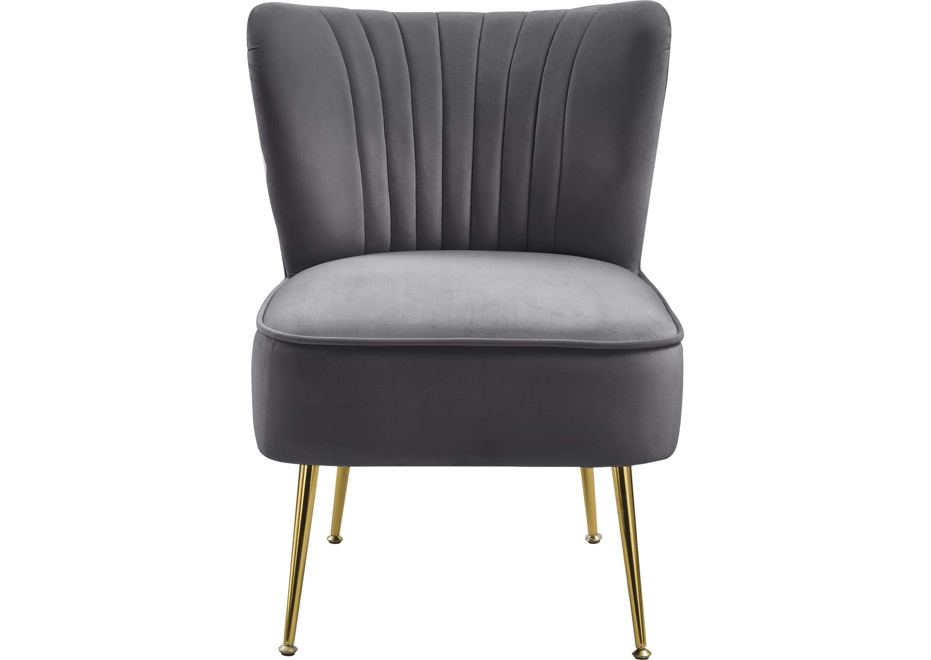 Twin Grey Velvet Accent Chair,Meridian Furniture