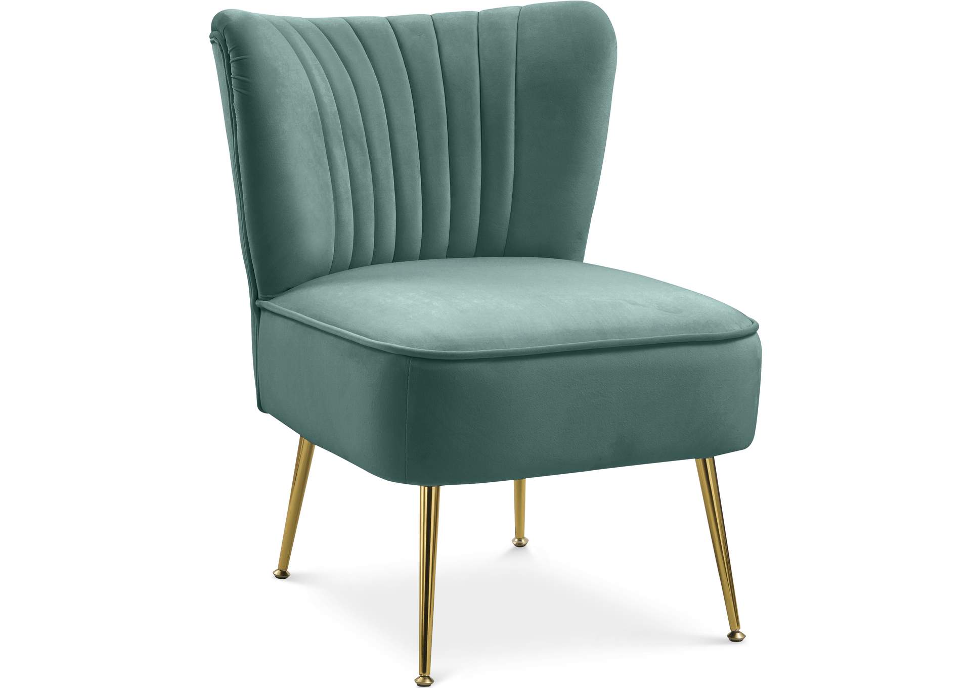 Twin Mint Velvet Accent Chair,Meridian Furniture