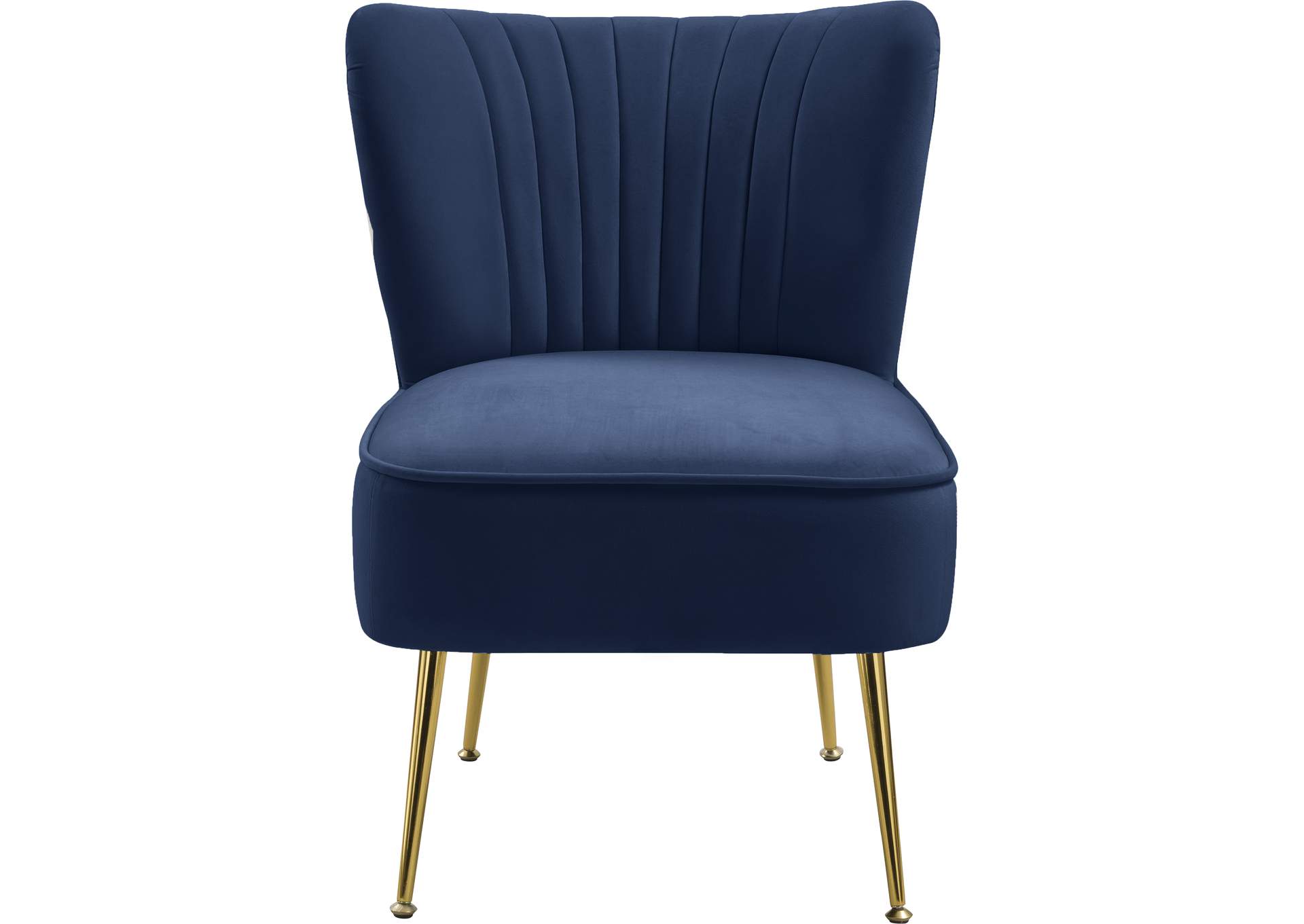 Twin Navy Velvet Accent Chair,Meridian Furniture