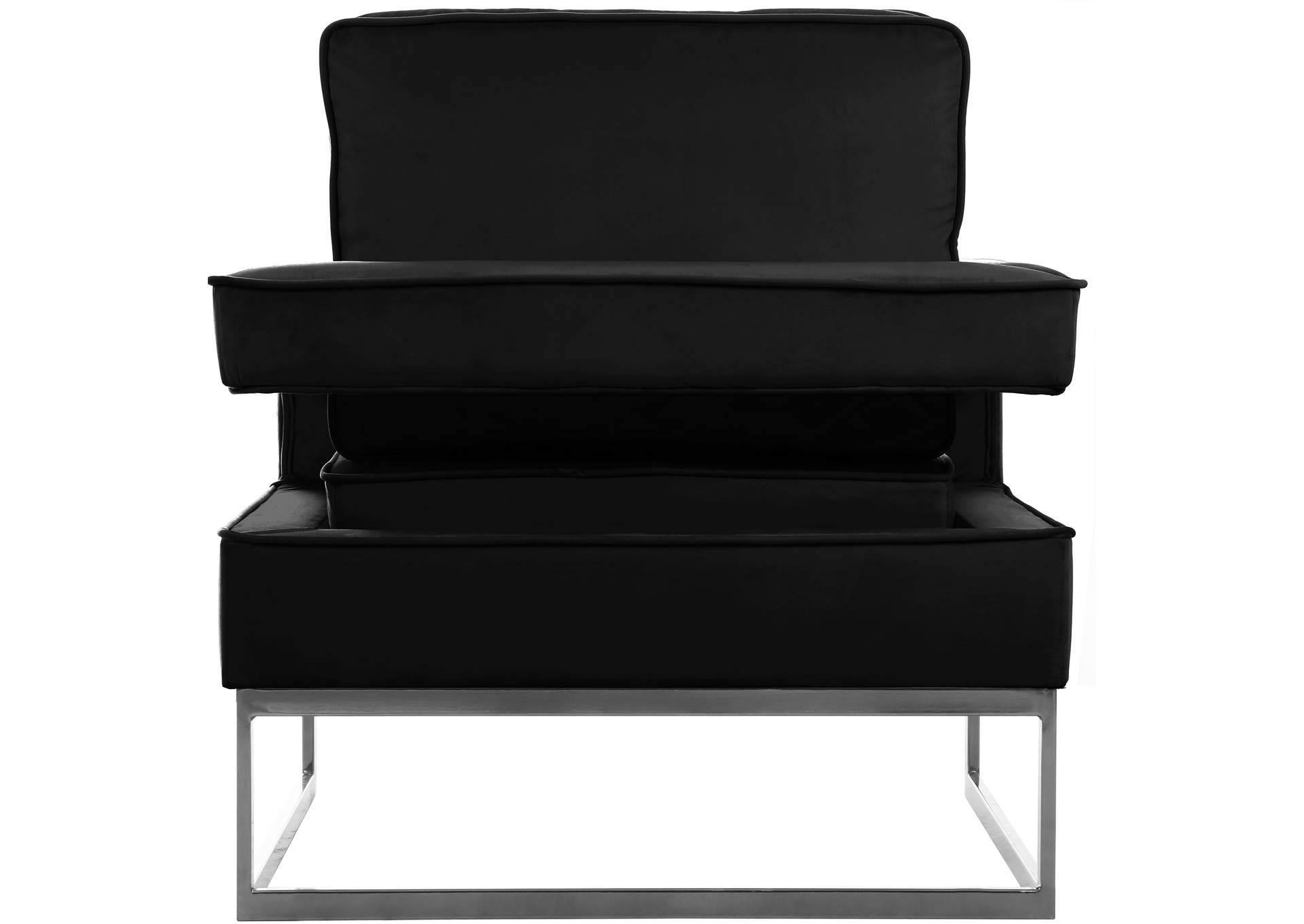 Noah Black Velvet Accent Chair,Meridian Furniture