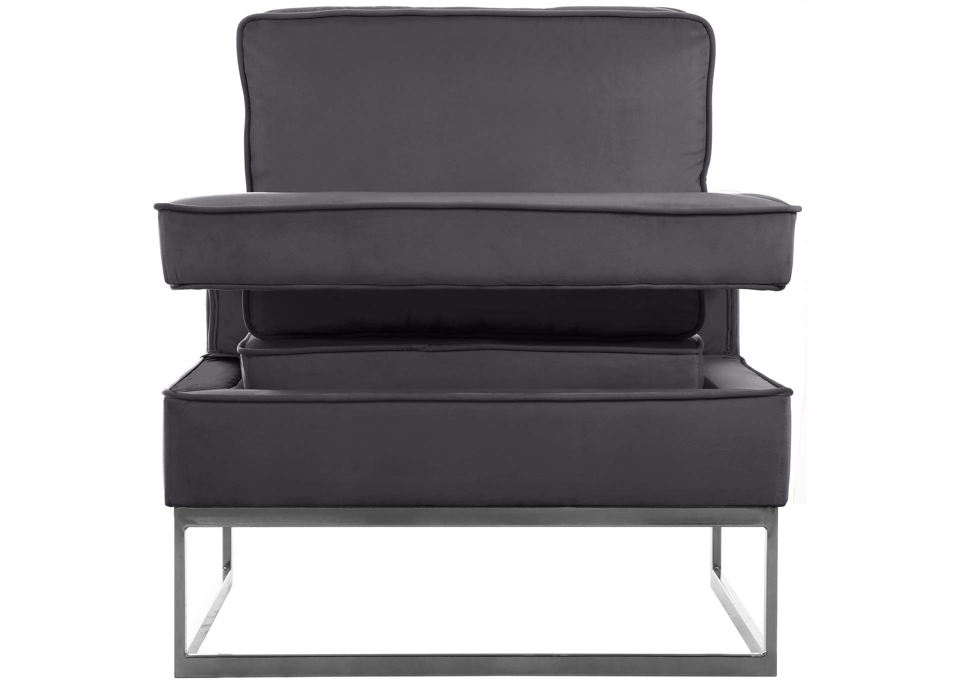 Noah Grey Velvet Accent Chair,Meridian Furniture