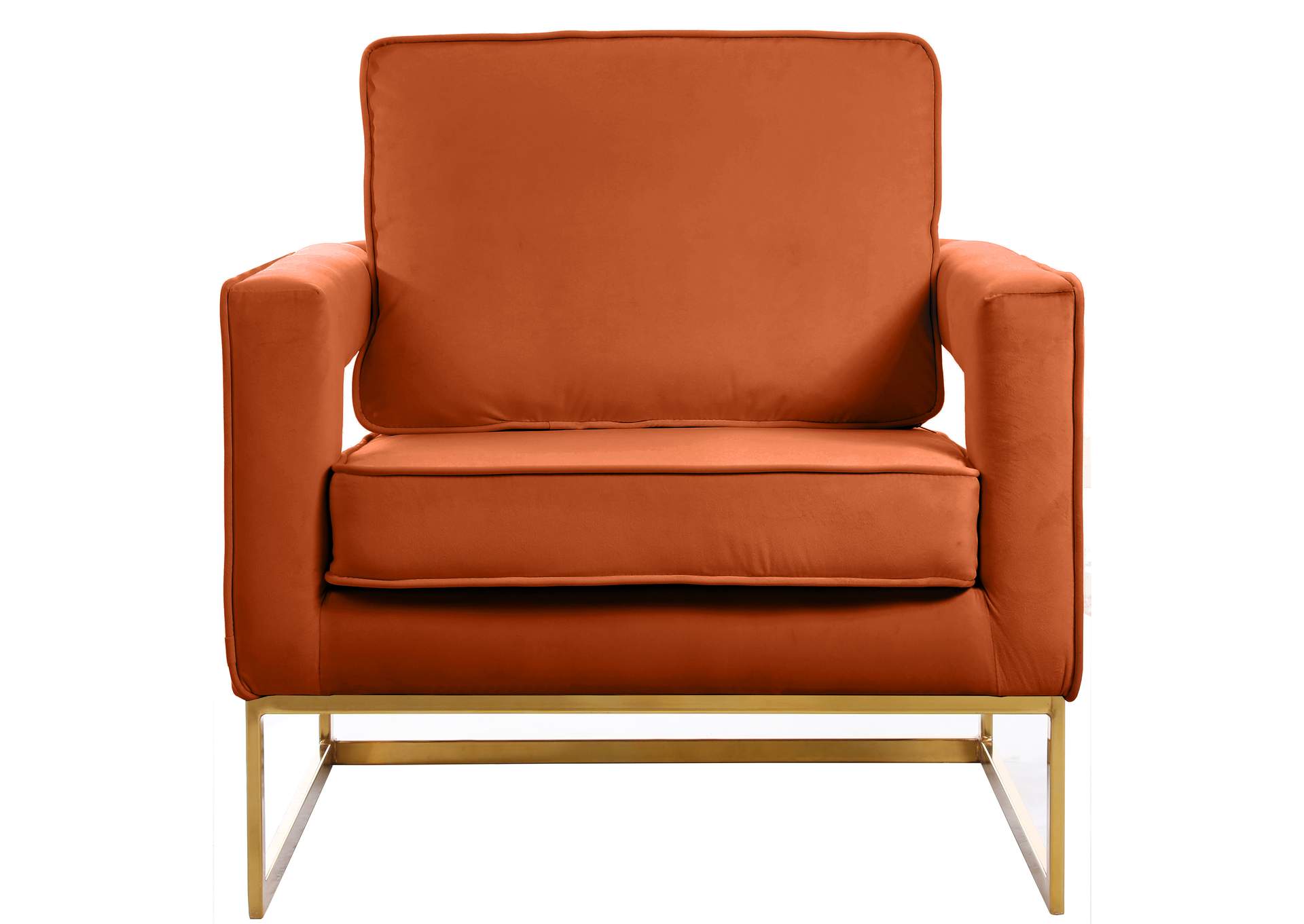 Noah Cognac Velvet Accent Chair,Meridian Furniture