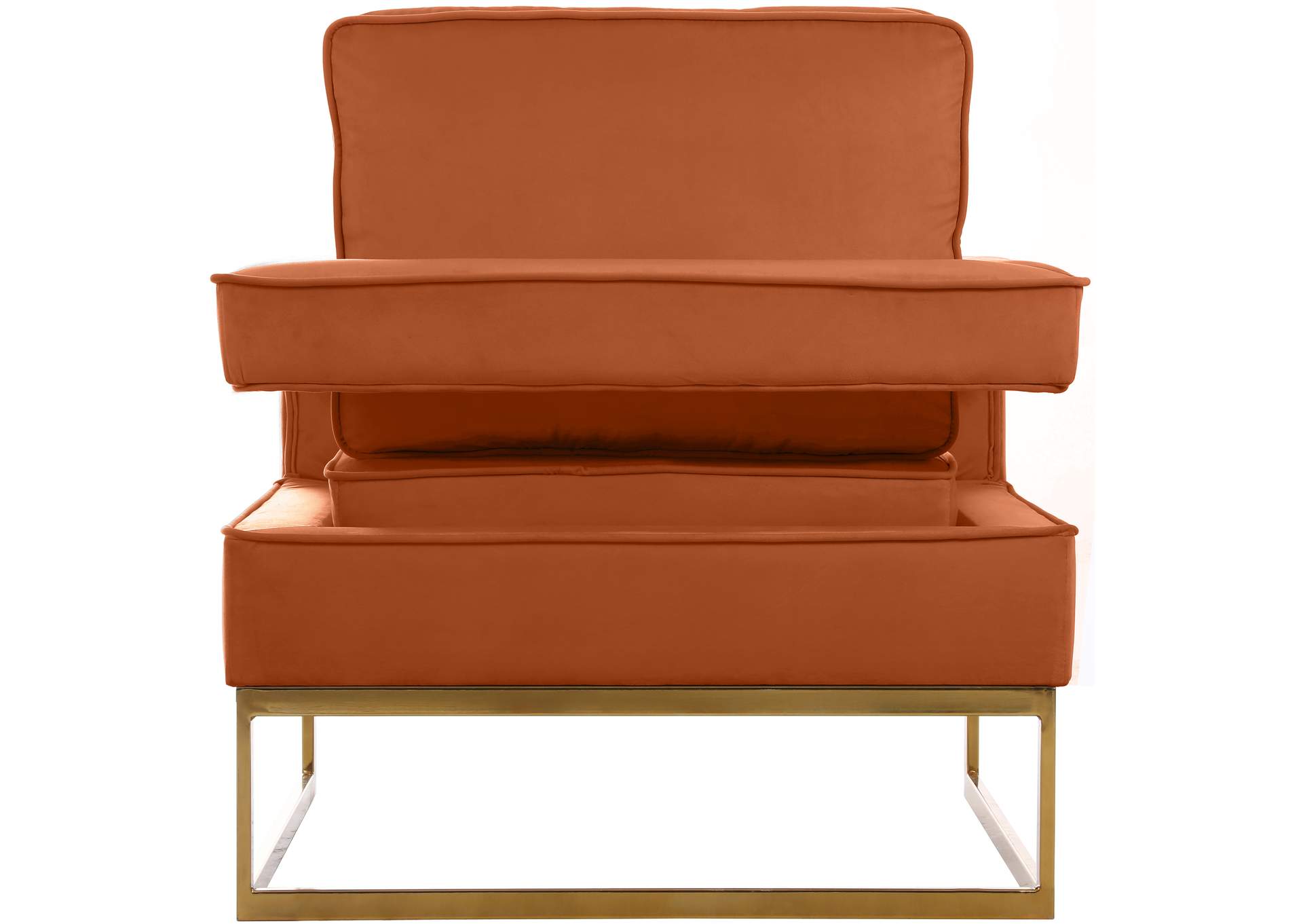 Noah Cognac Velvet Accent Chair,Meridian Furniture