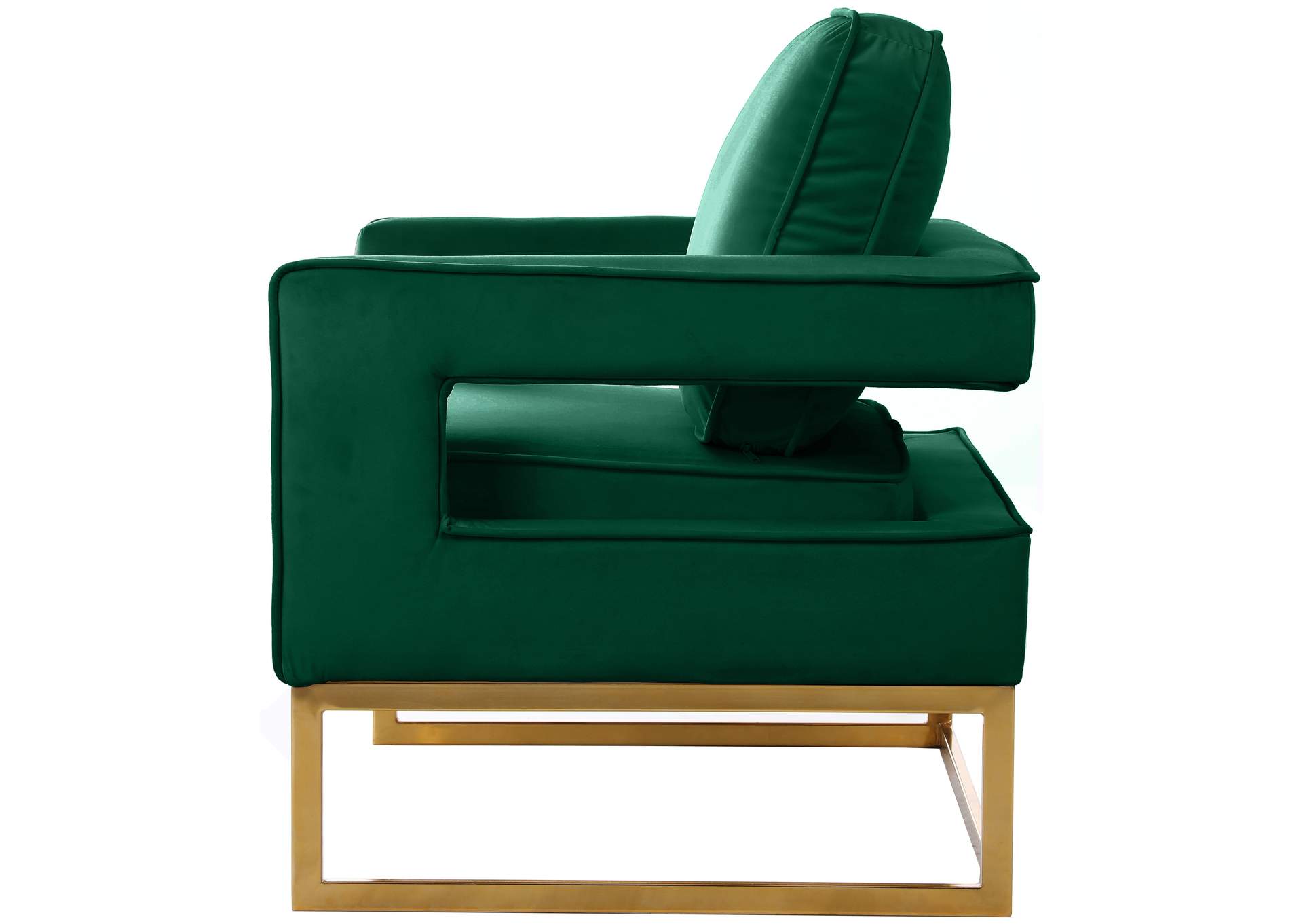 Noah Green Velvet Accent Chair,Meridian Furniture