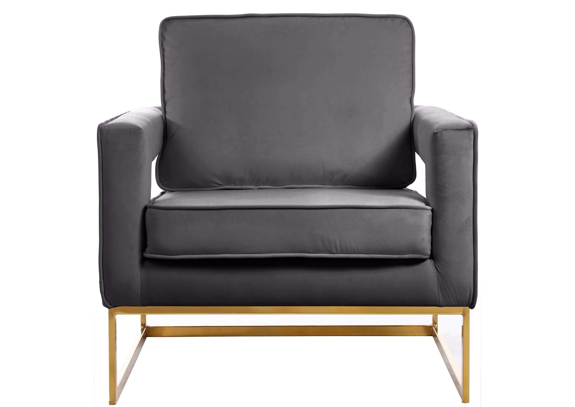 Noah Grey Velvet Accent Chair,Meridian Furniture