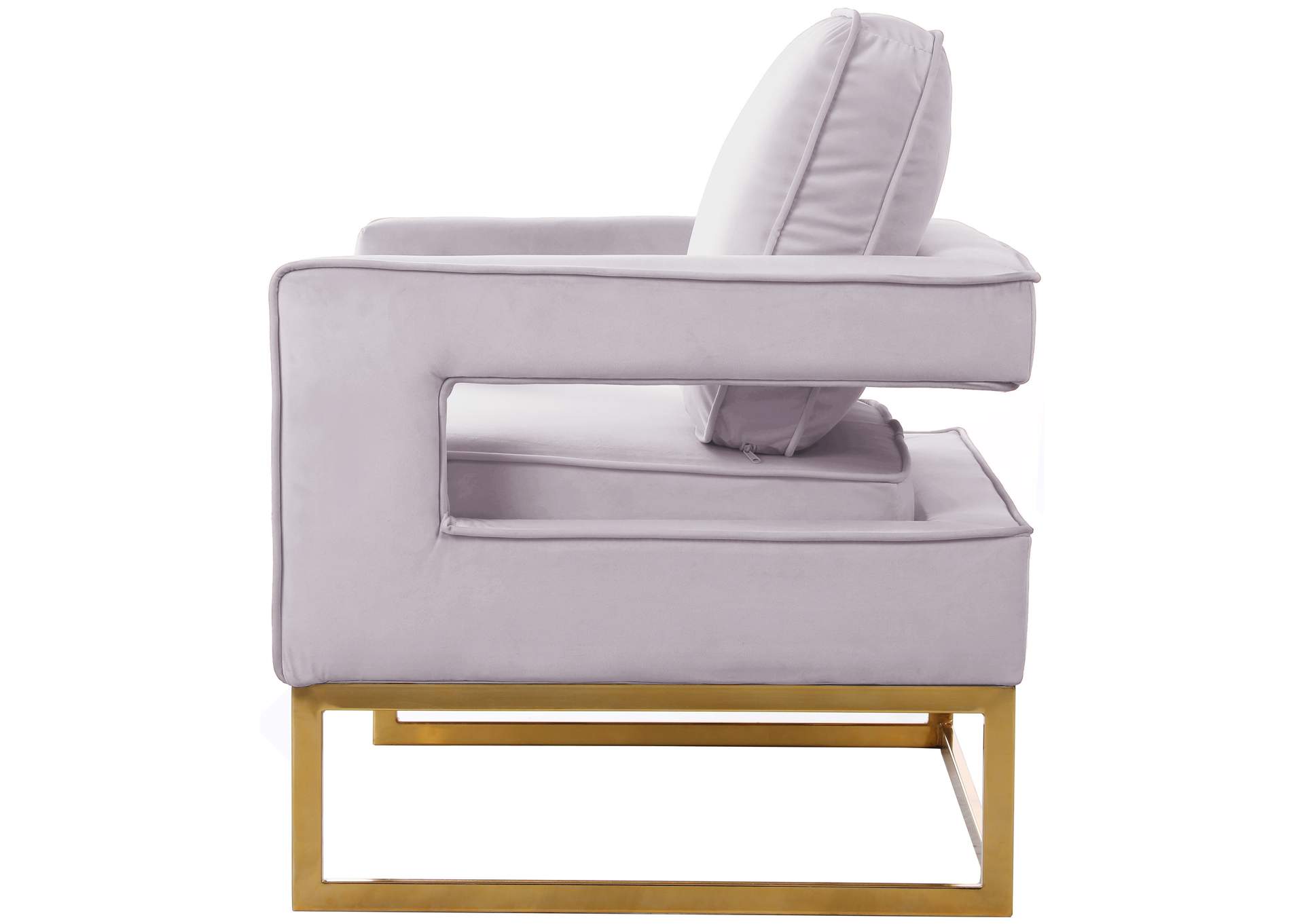 Noah Pink Velvet Accent Chair,Meridian Furniture