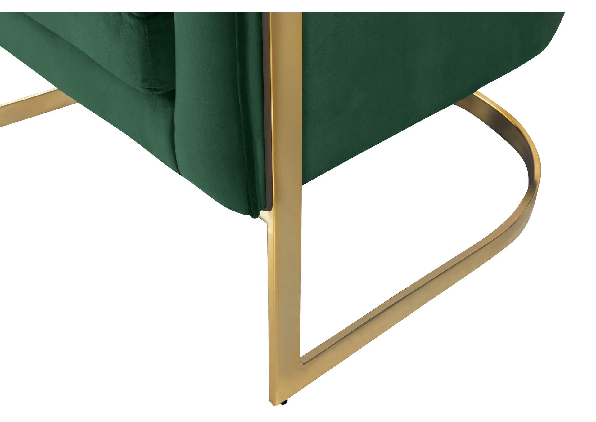 Carter Green Velvet Accent Chair,Meridian Furniture